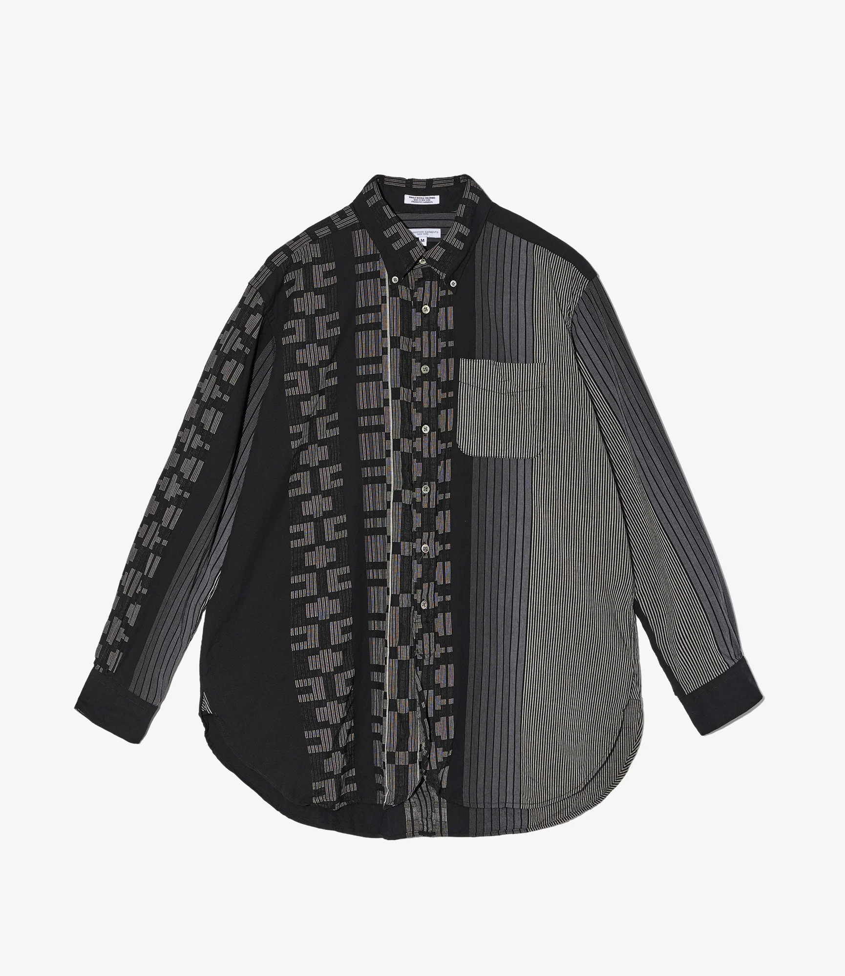 19th Century BD Shirt – Black Multi Pattern Jacquard