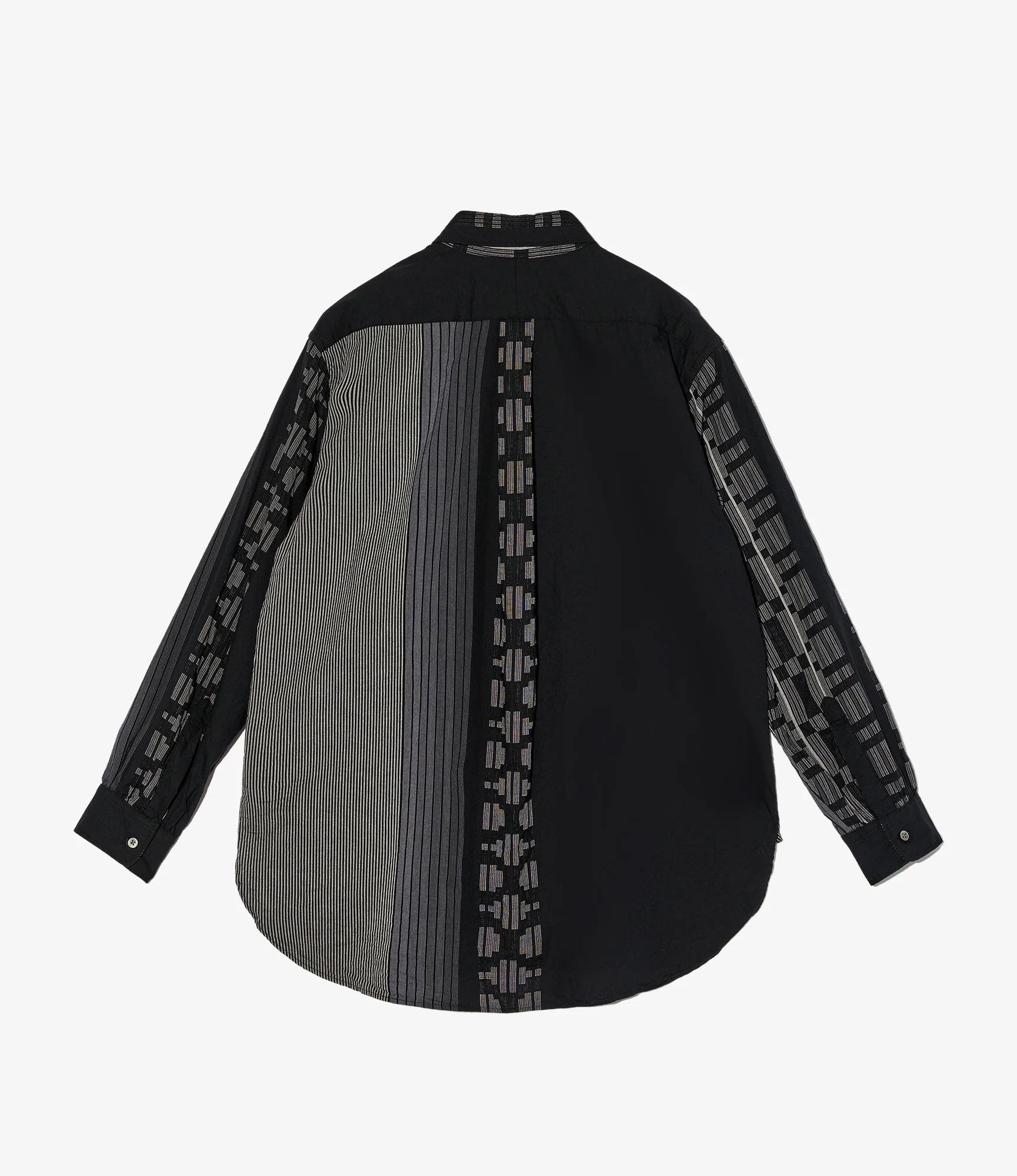 19th Century BD Shirt – Black Multi Pattern Jacquard - Image 2