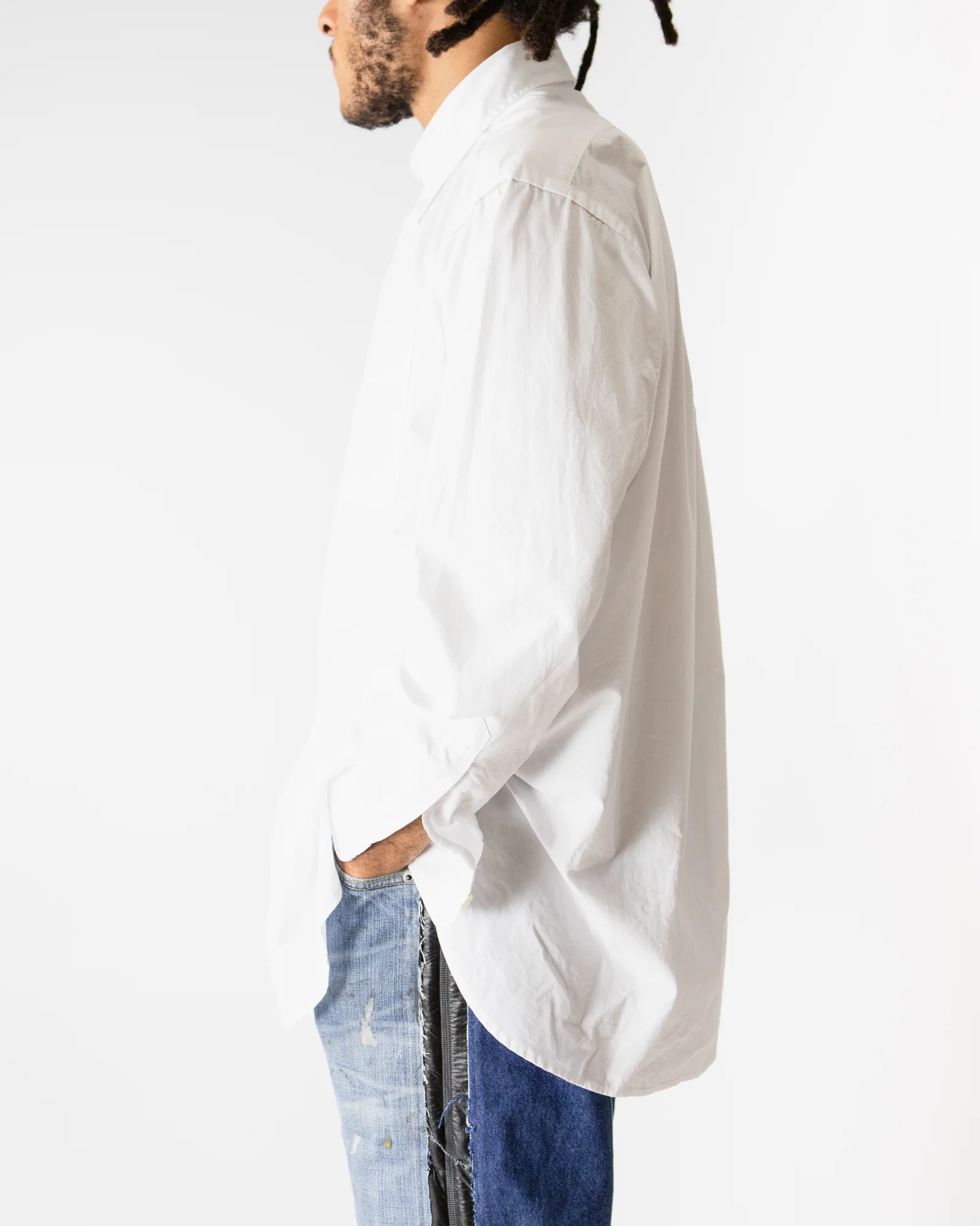 19th Century Button Down Shirt – White Broadcloth - Image 7