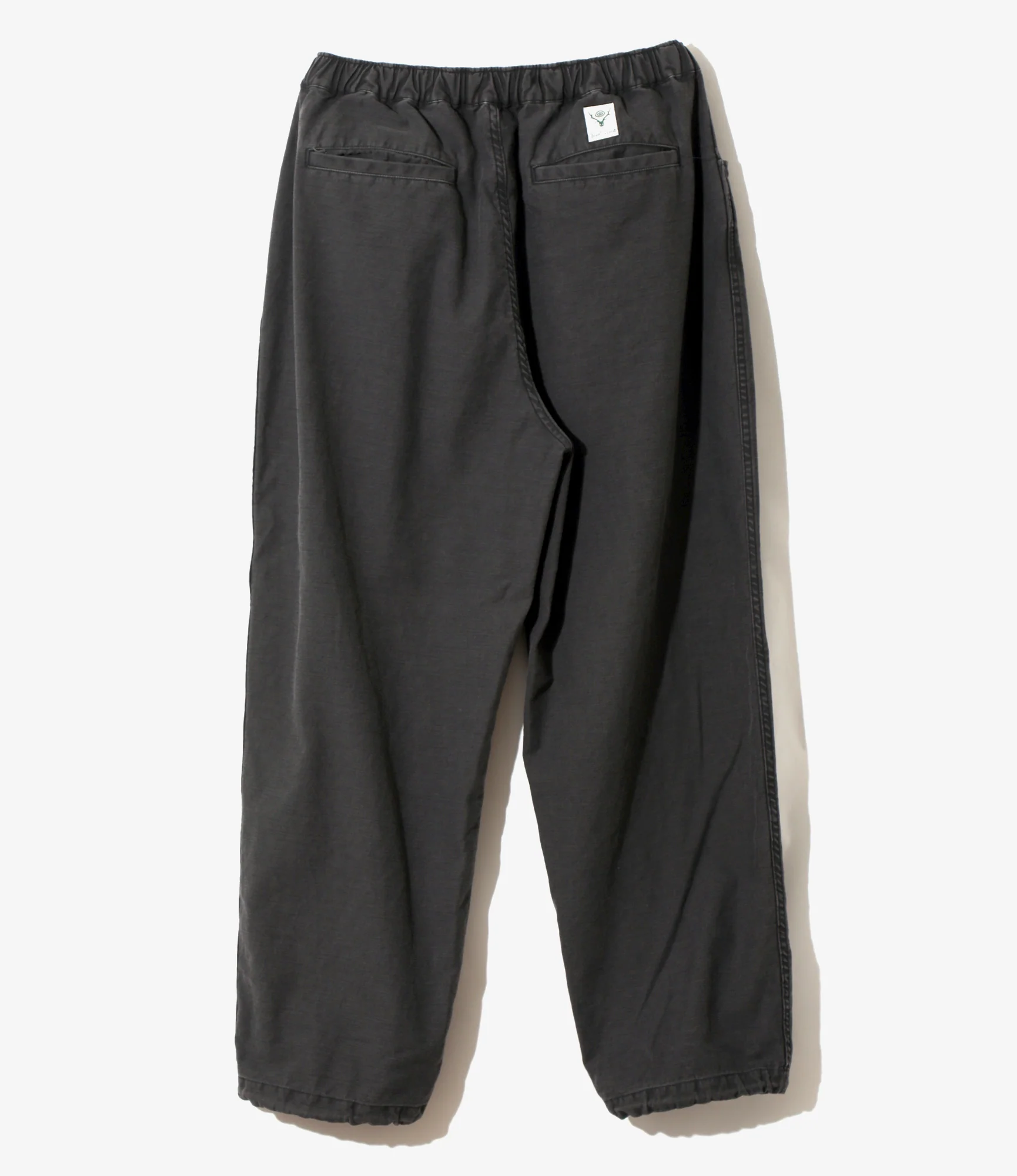 Belted Logger Pant – Black Reversed Sateen - Image 4