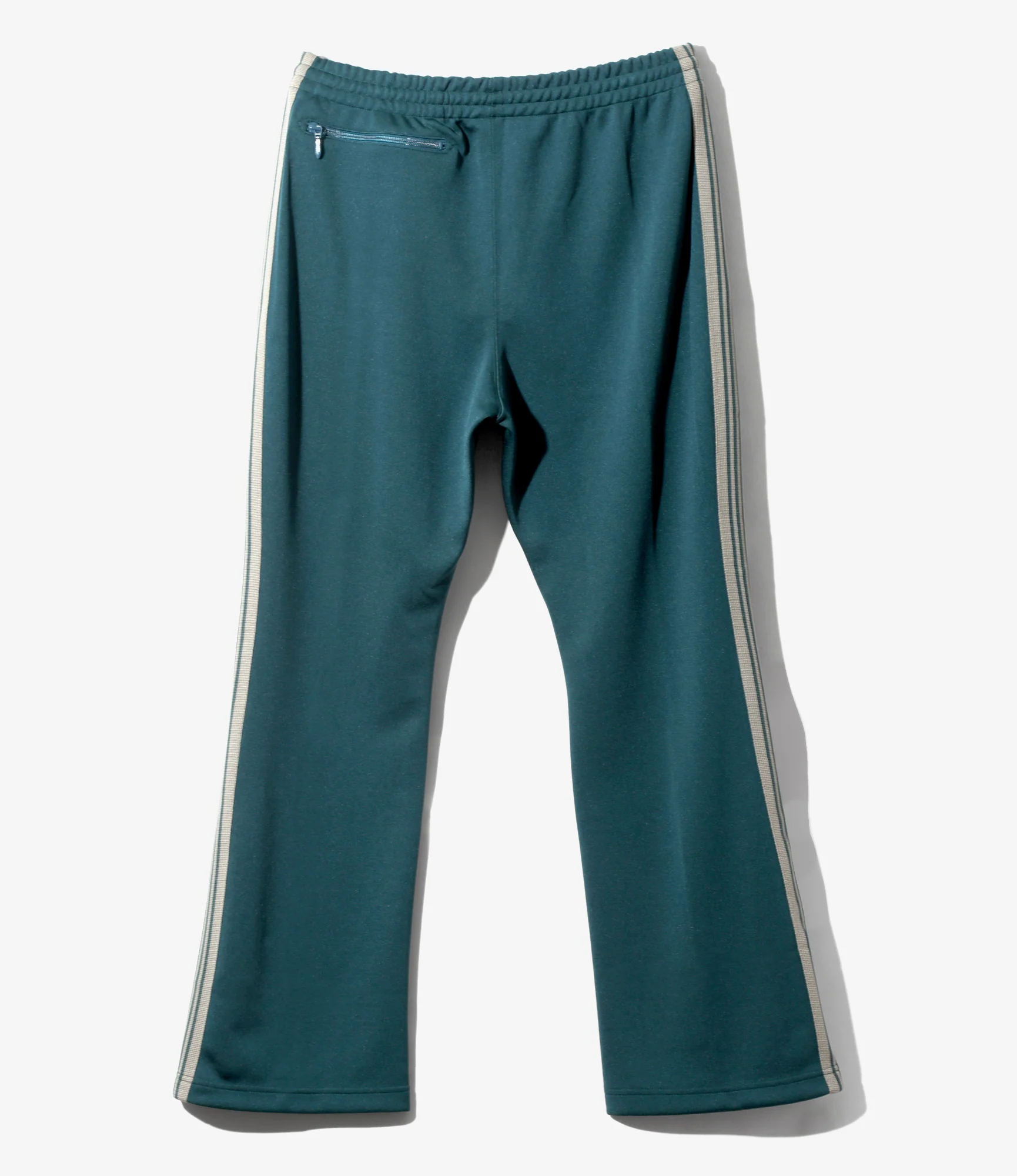 Boot-Cut Track Pant – Green Smooth Polyester - Image 5