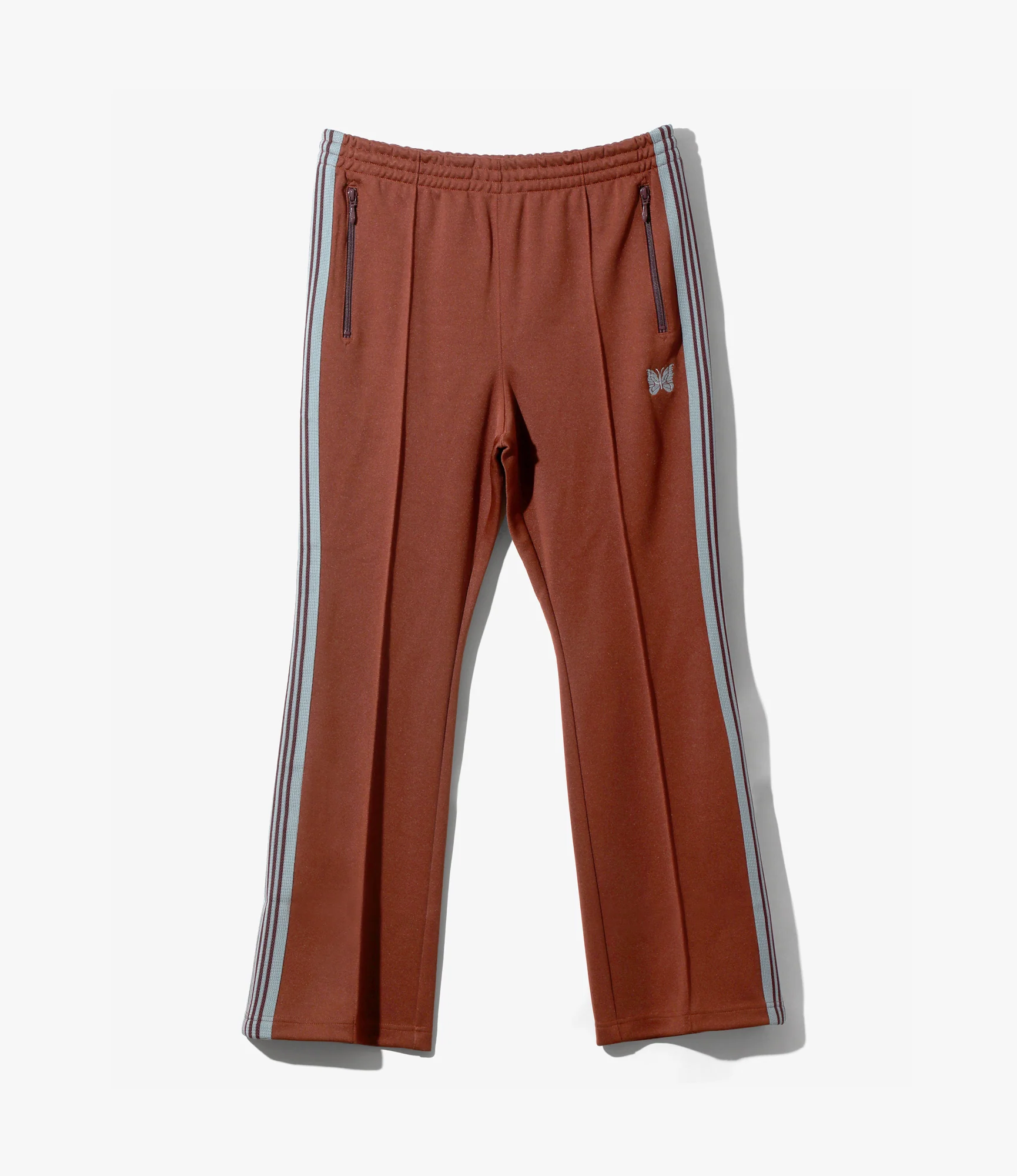 Boot-Cut Track Pant – Rust Smooth Polyester