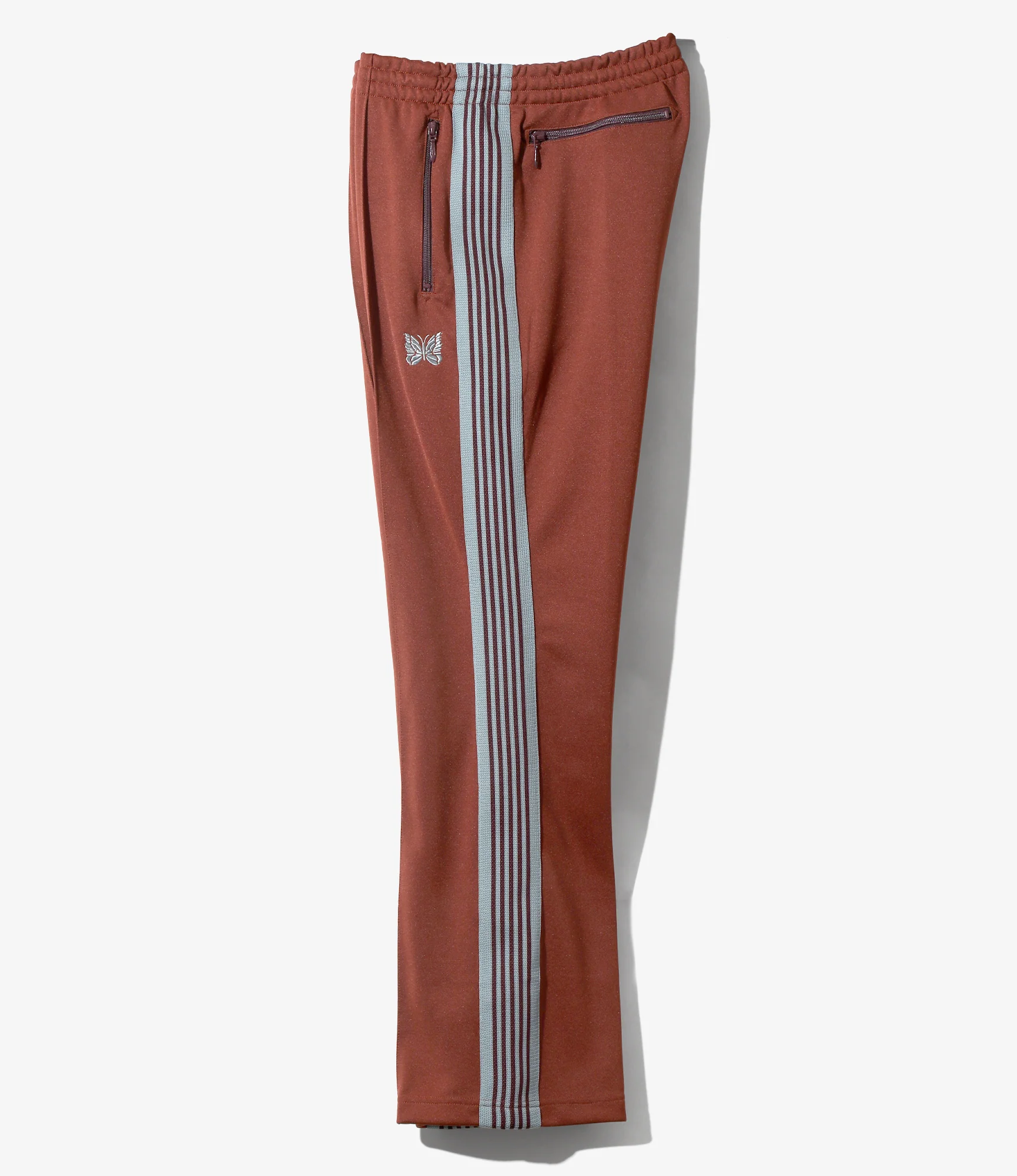 Boot-Cut Track Pant – Rust Smooth Polyester - Image 3