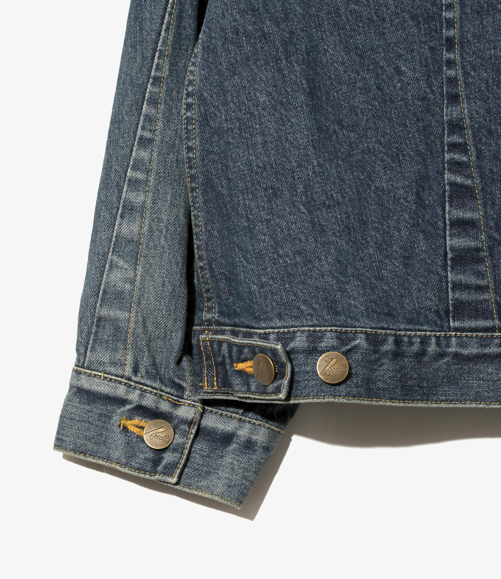 Darts Bottom Jean Jacket –  Indigo 12oz Denim - Image 5