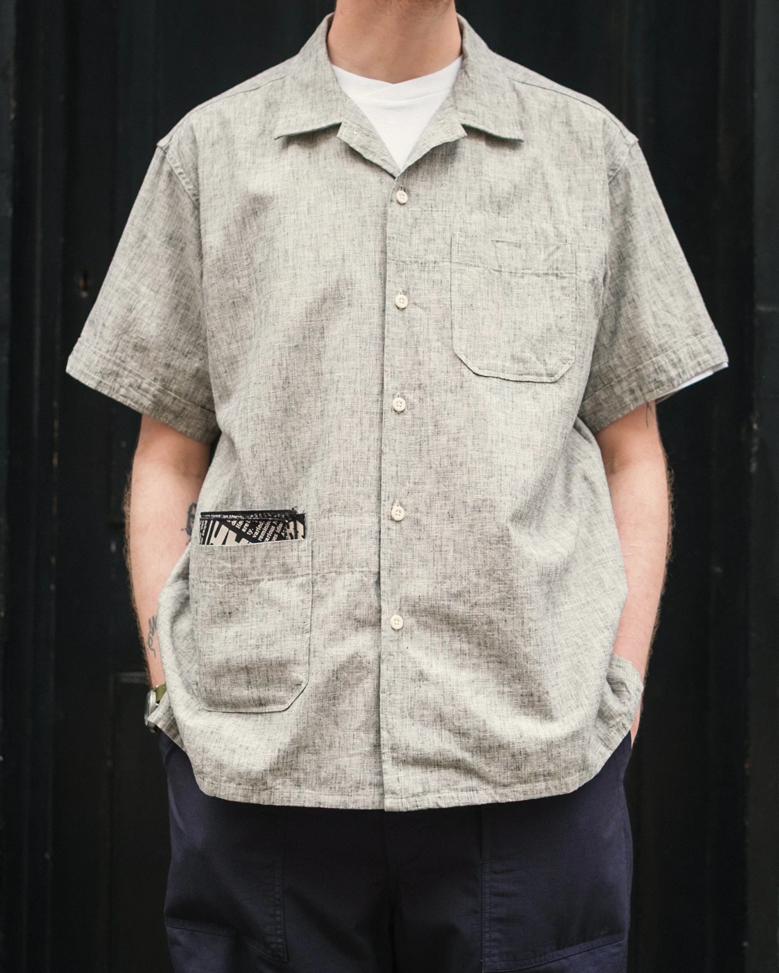Camp Shirt – Heather Grey Melange - Image 2