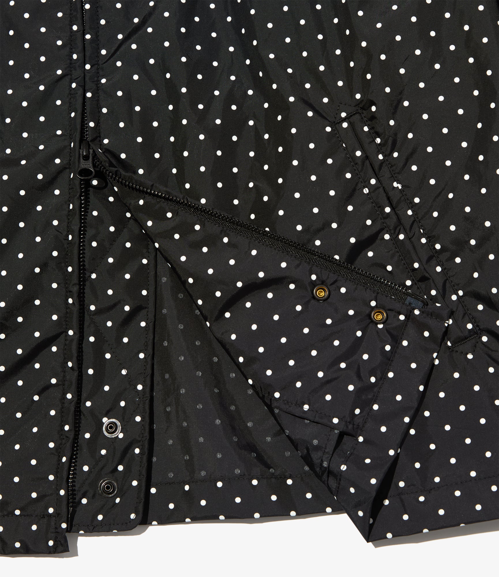 Claigton Jacket – Black Polka Dot Taffeta - Image 4