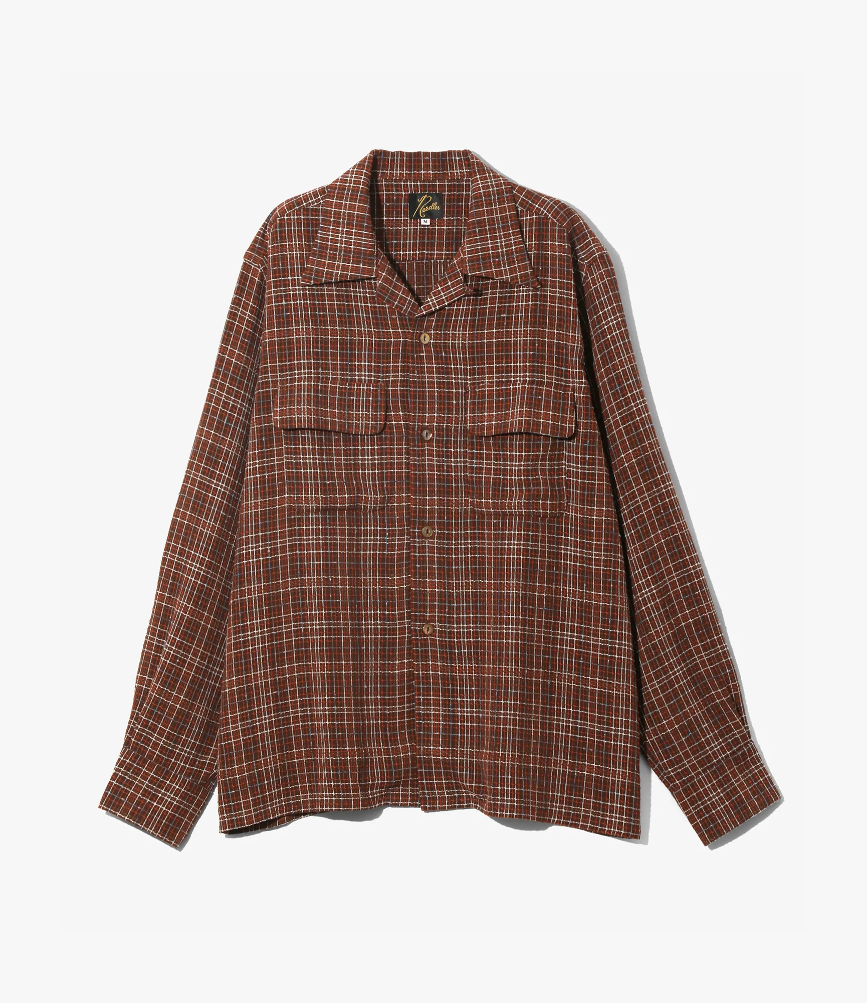 Classic Shirt – Brown Grid Dobby