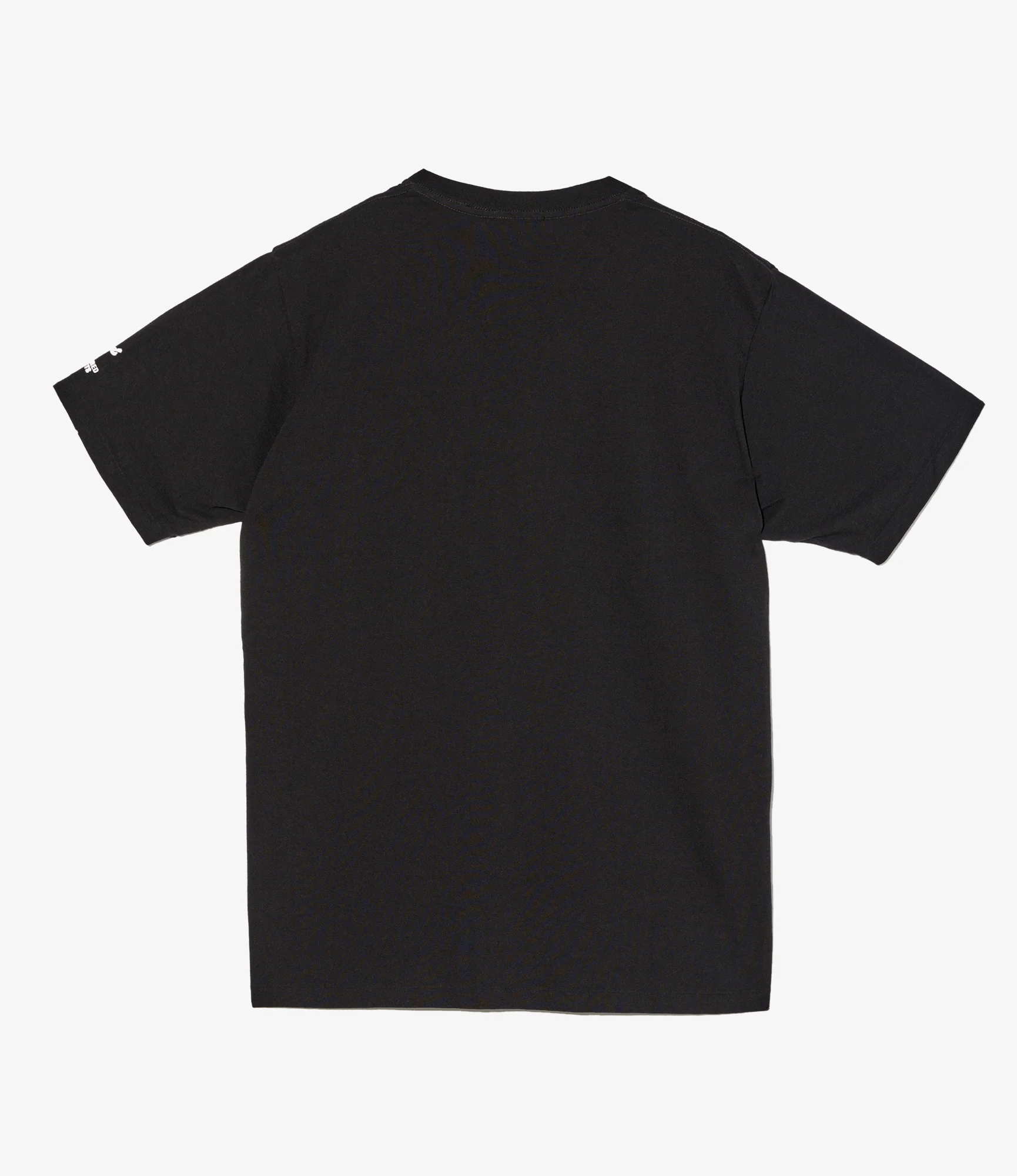 Cross Neck T–Shirt – Black 'Flower' Print - Image 3
