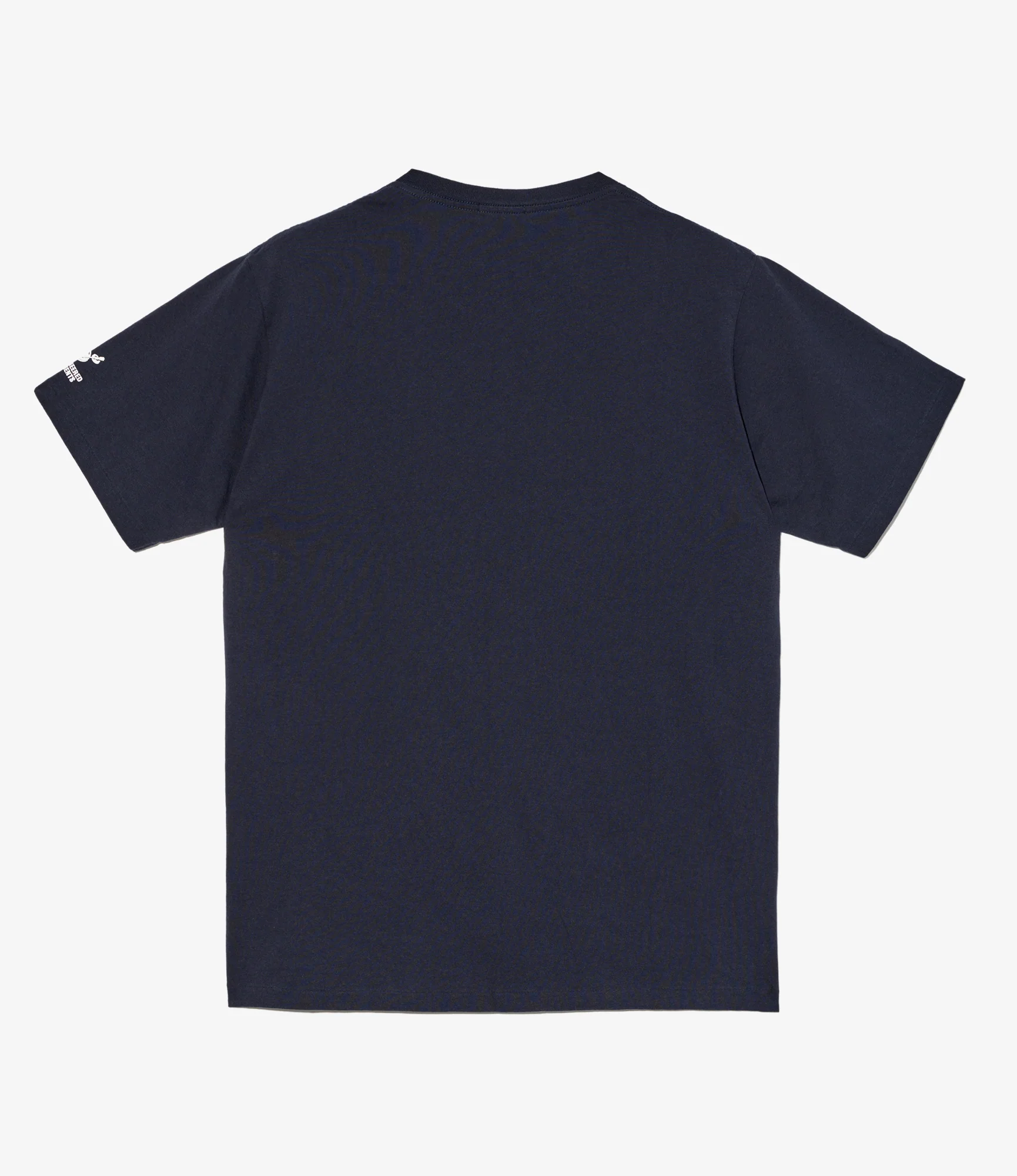 Cross Neck T–Shirt – Navy 'Flower' Print - Image 3