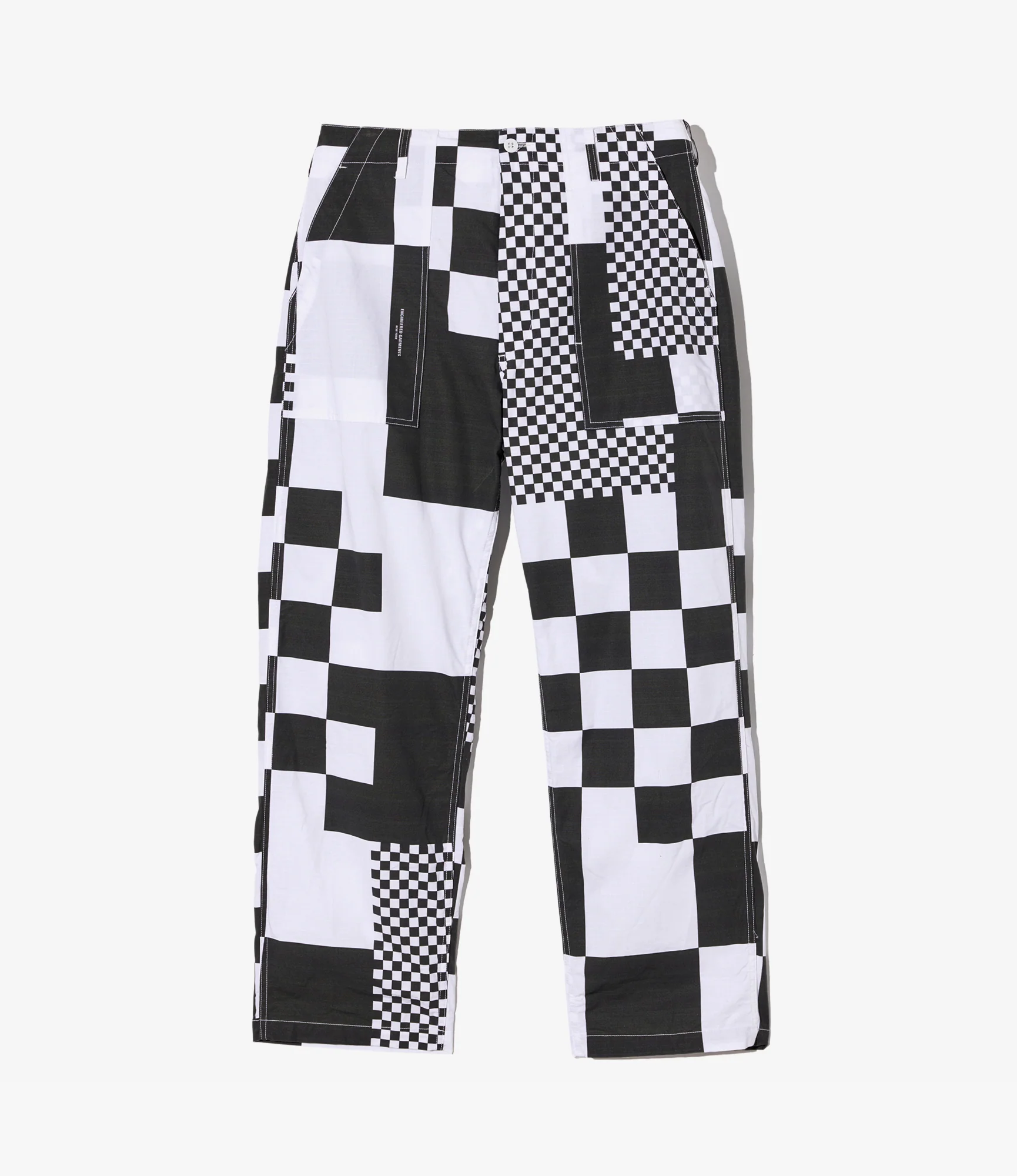 Fatigue Pant – White/Black Checker Print Ripstop