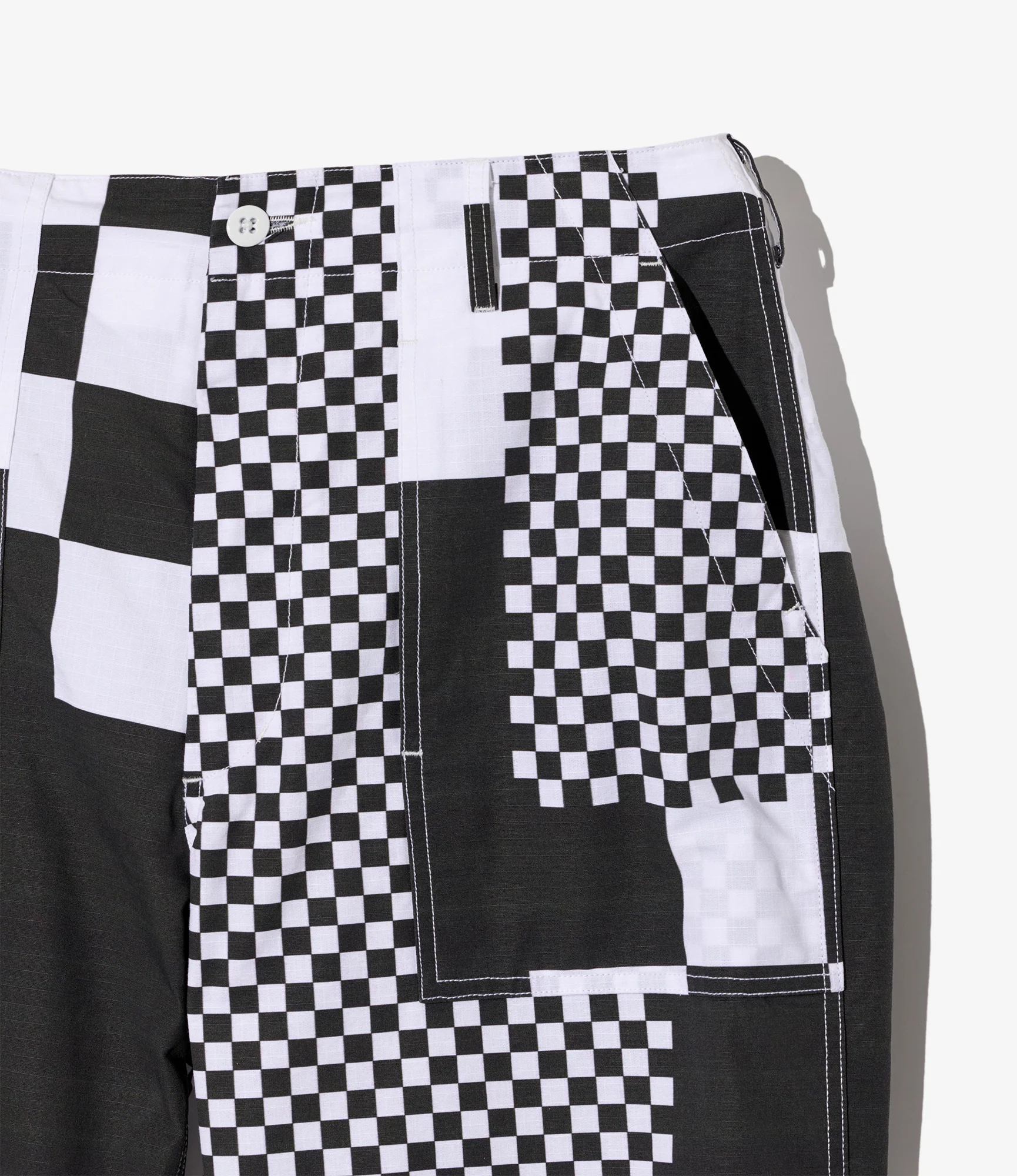 Fatigue Pant – White/Black Checker Print Ripstop - Image 4
