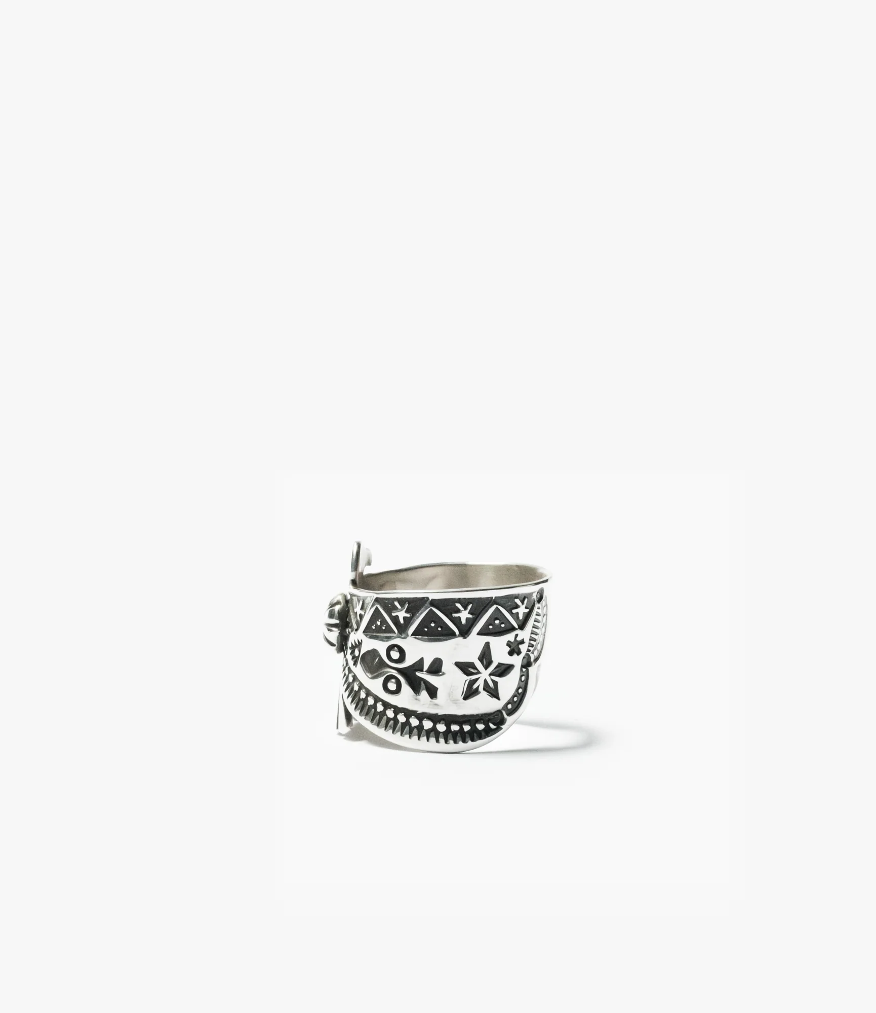 Large Navajo Thunderbird Ring – Sterling Silver - Image 3