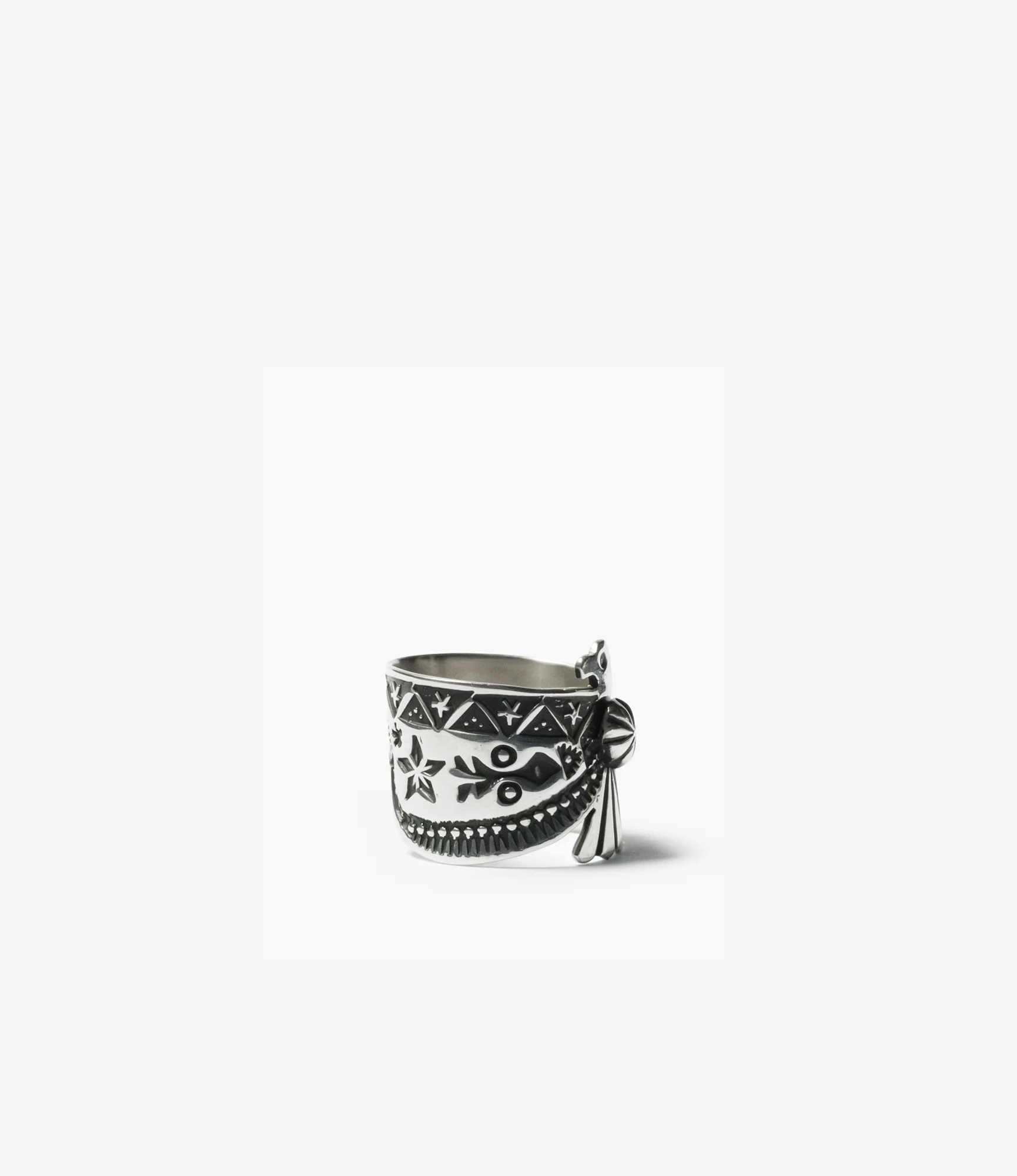 Large Navajo Thunderbird Ring – Sterling Silver - Image 4