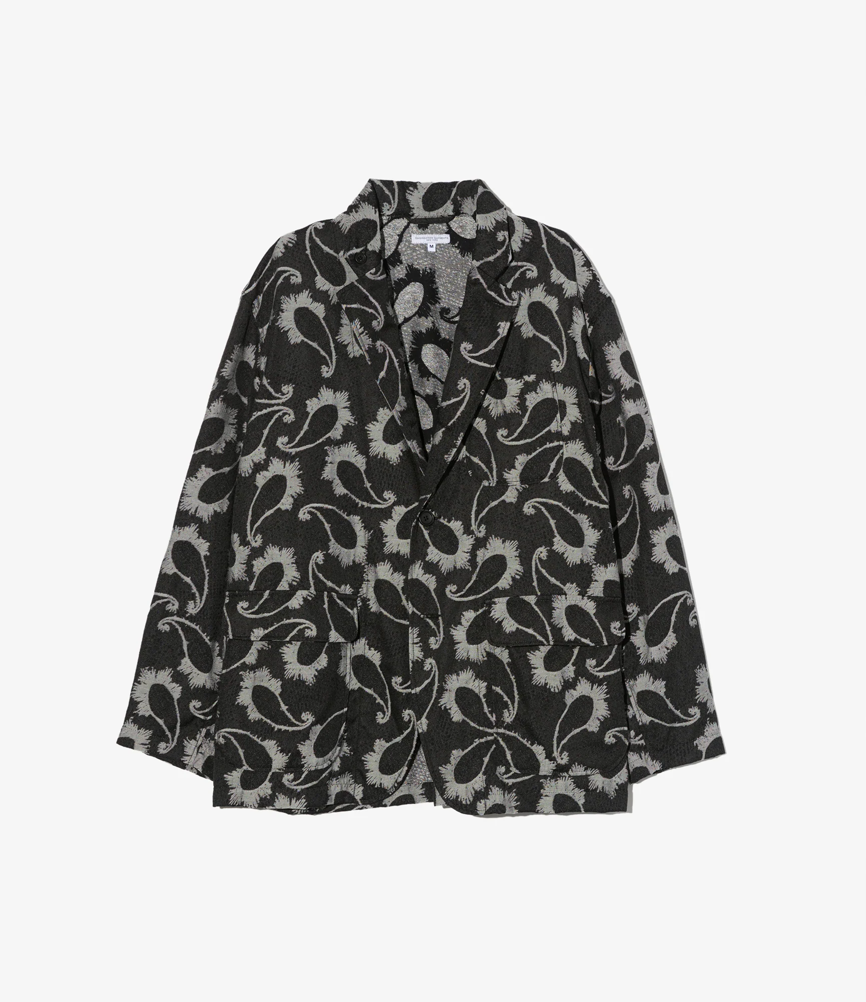 Loiter Jacket – Black Paisley Jacquard