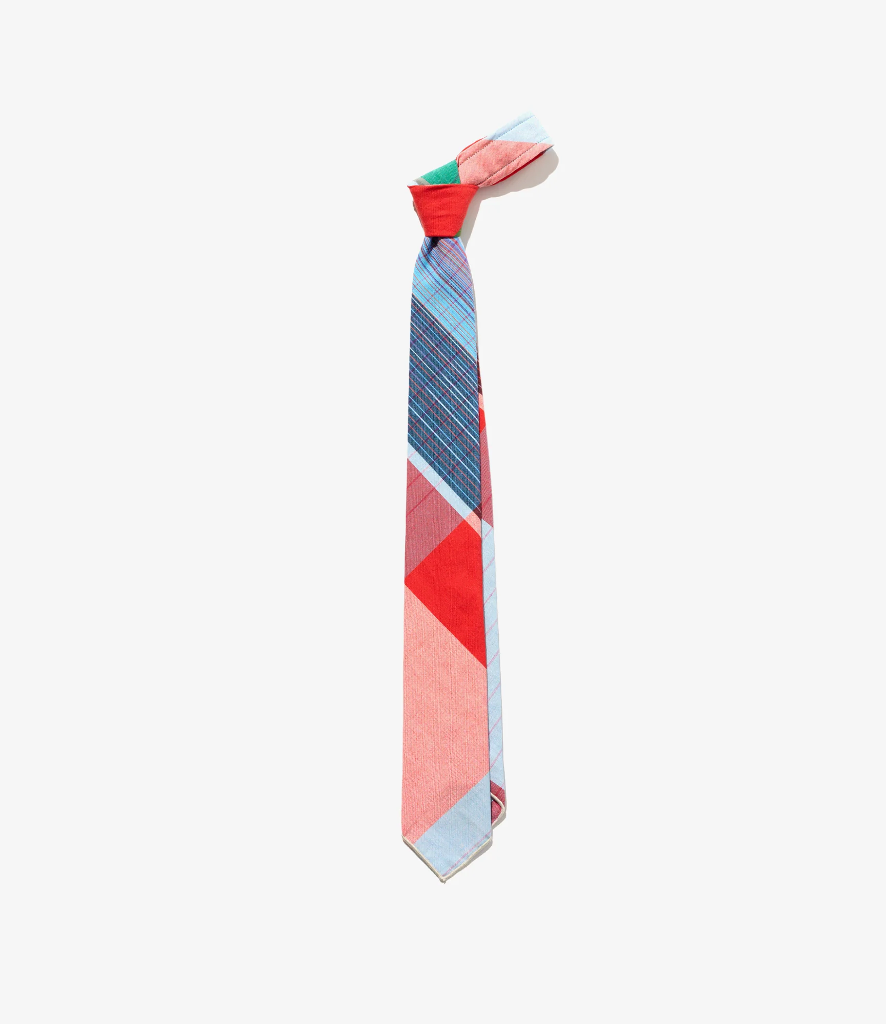 Narrow Tie – Multicolour Big Plaid
