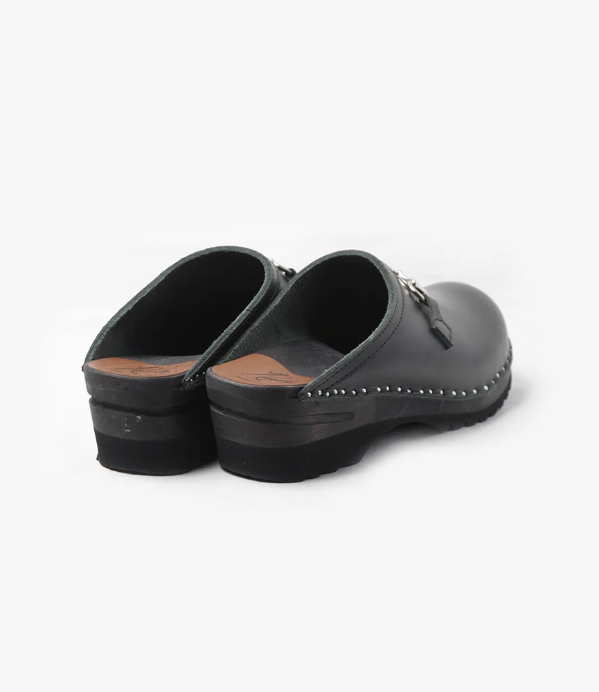Tassel Bit 'Monet' Clog – Black Leather - Image 3