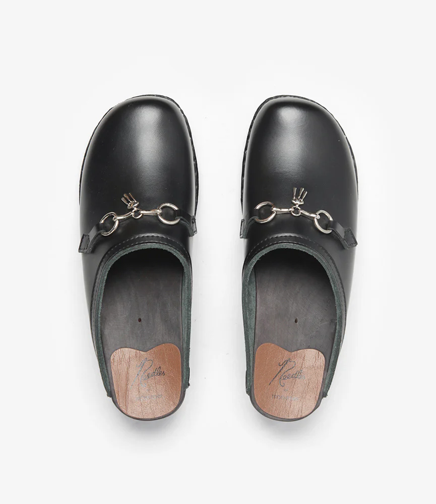Tassel Bit 'Monet' Clog – Black Leather - Image 7