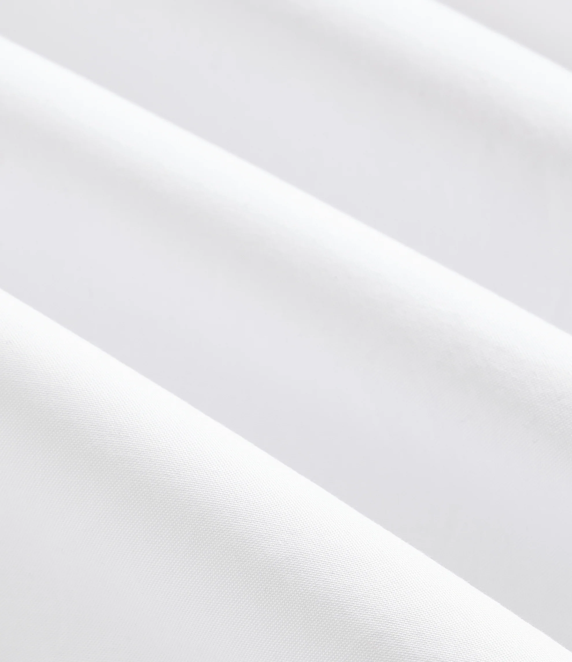 Oversized Round Collar Pinhole Shirt – White Oxford - Image 4