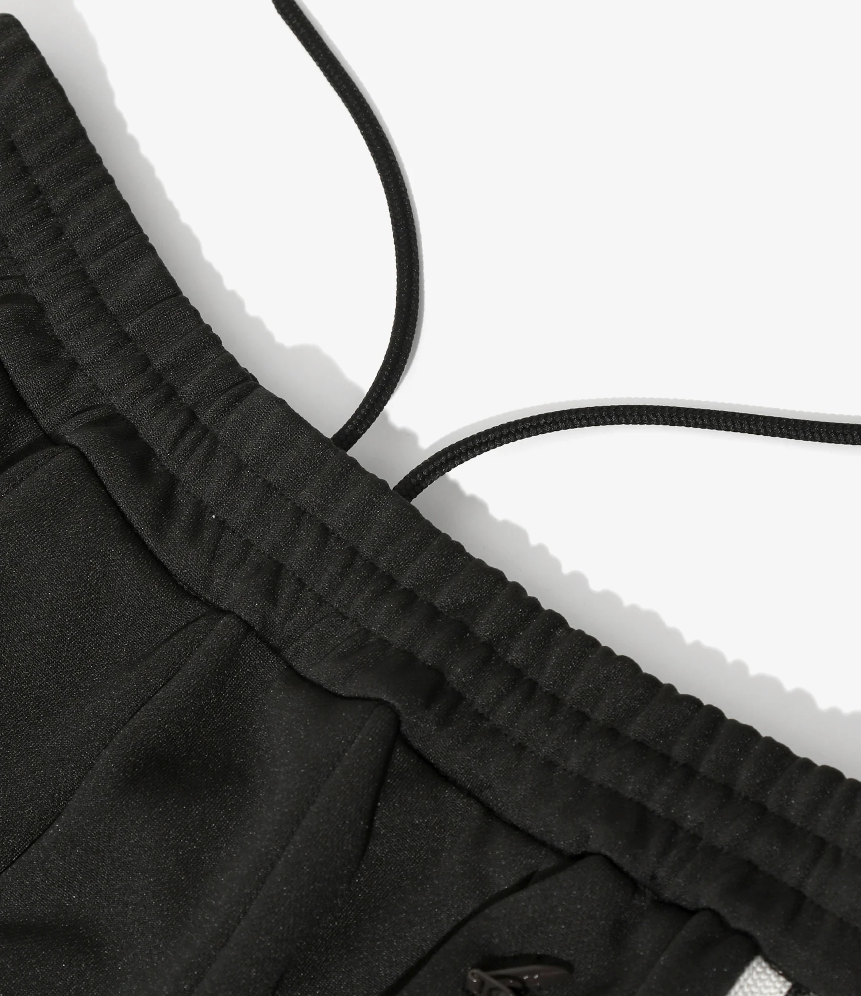Pleated Track Skirt – Charcoal Smooth Polyester - Image 3