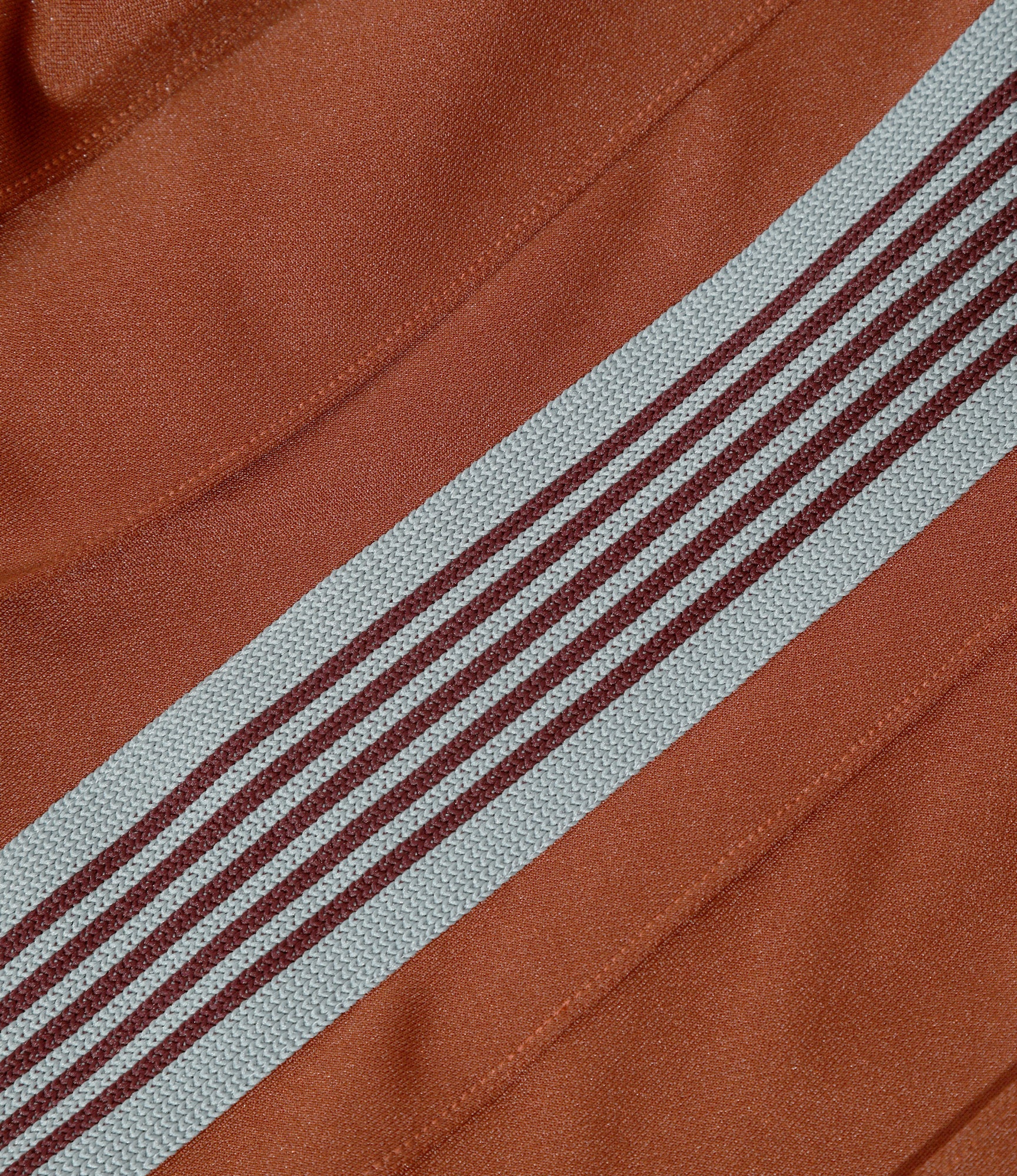 Pleated Track Skirt – Rust Smooth Polyester - Image 6