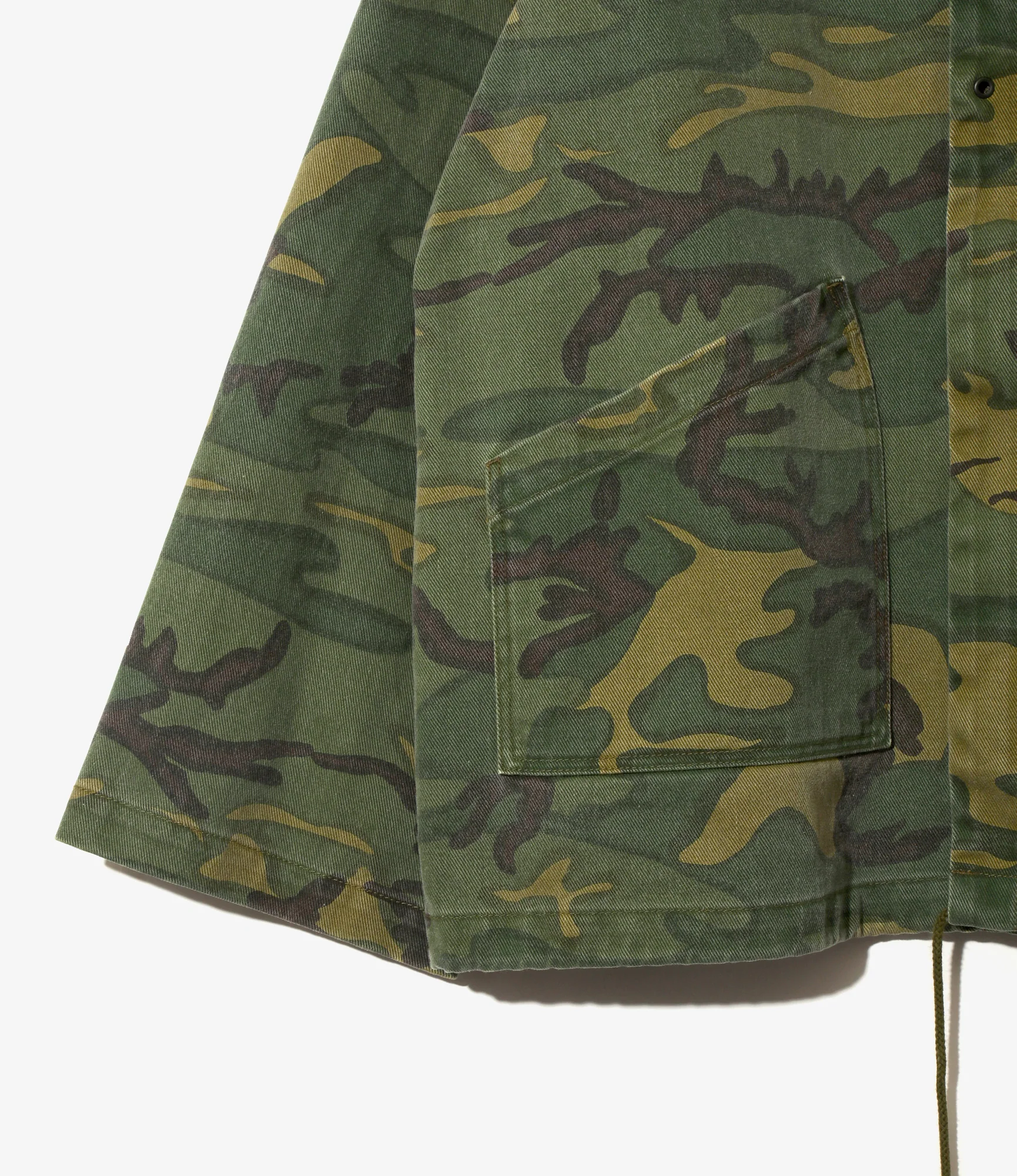 Reversible Hooded Coat – Camo Twill - Image 5