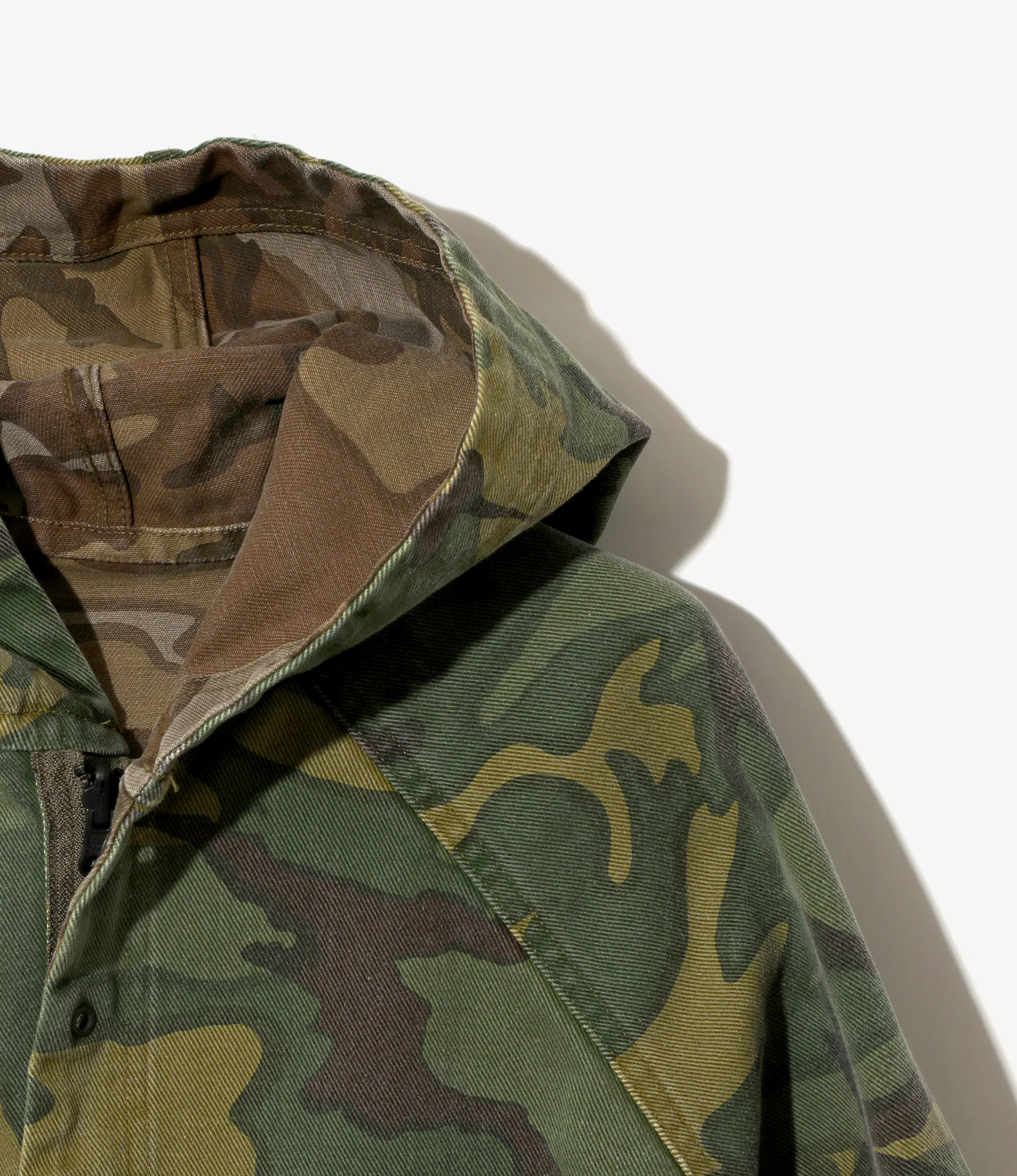 Reversible Hooded Coat – Camo Twill - Image 6