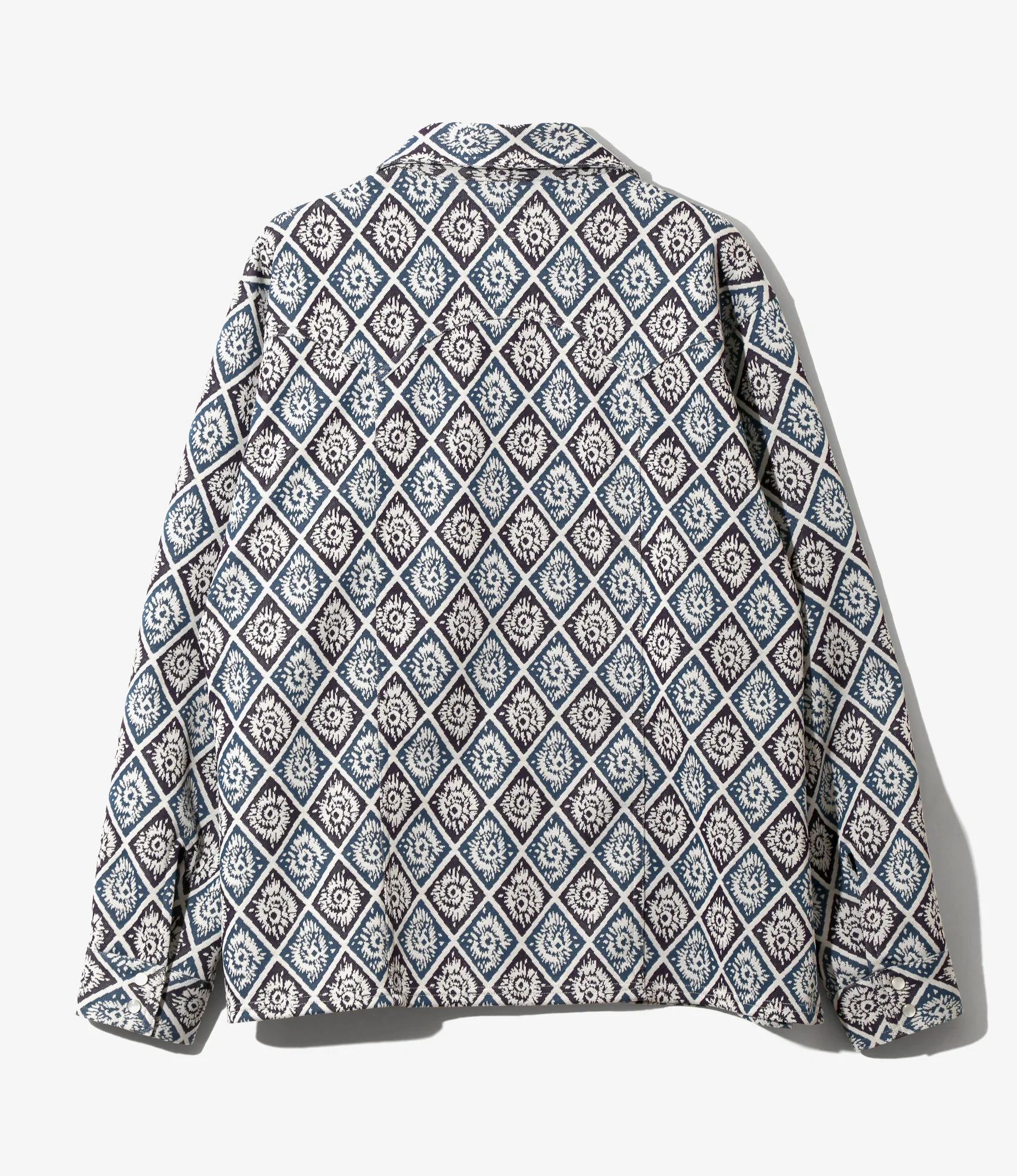 Saddleman Shirt – Blue/Purple Jacquard - Image 5