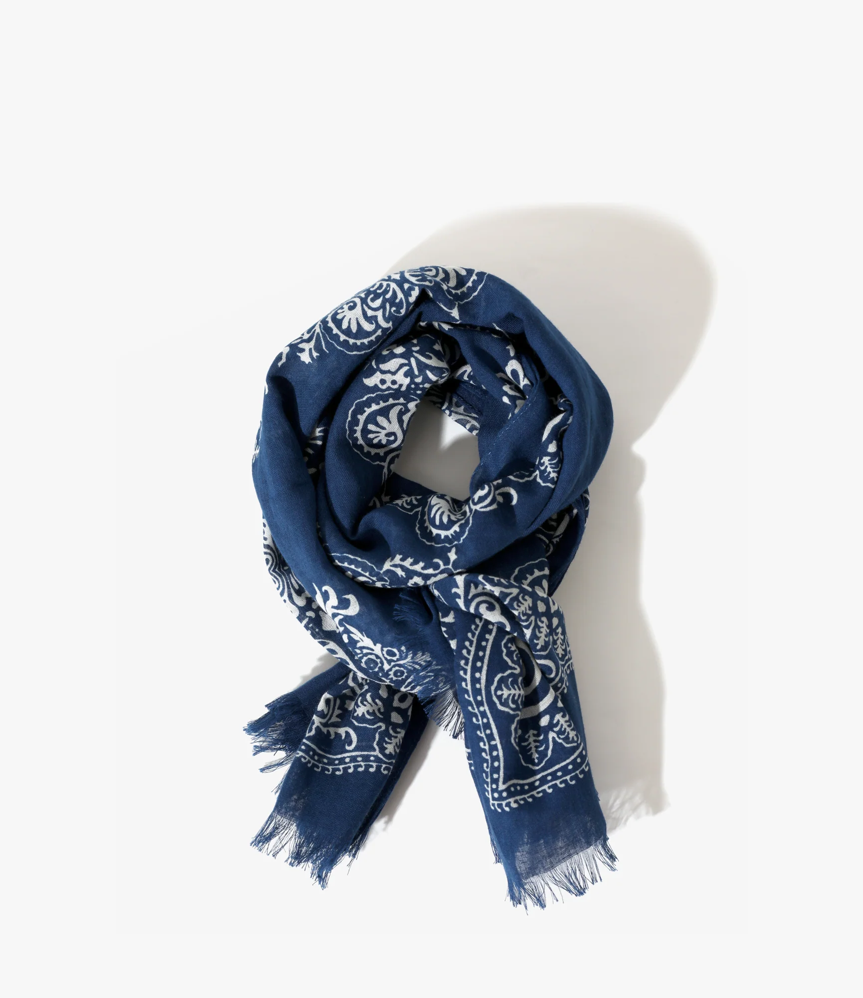 Stole – Navy Cotton Gauze