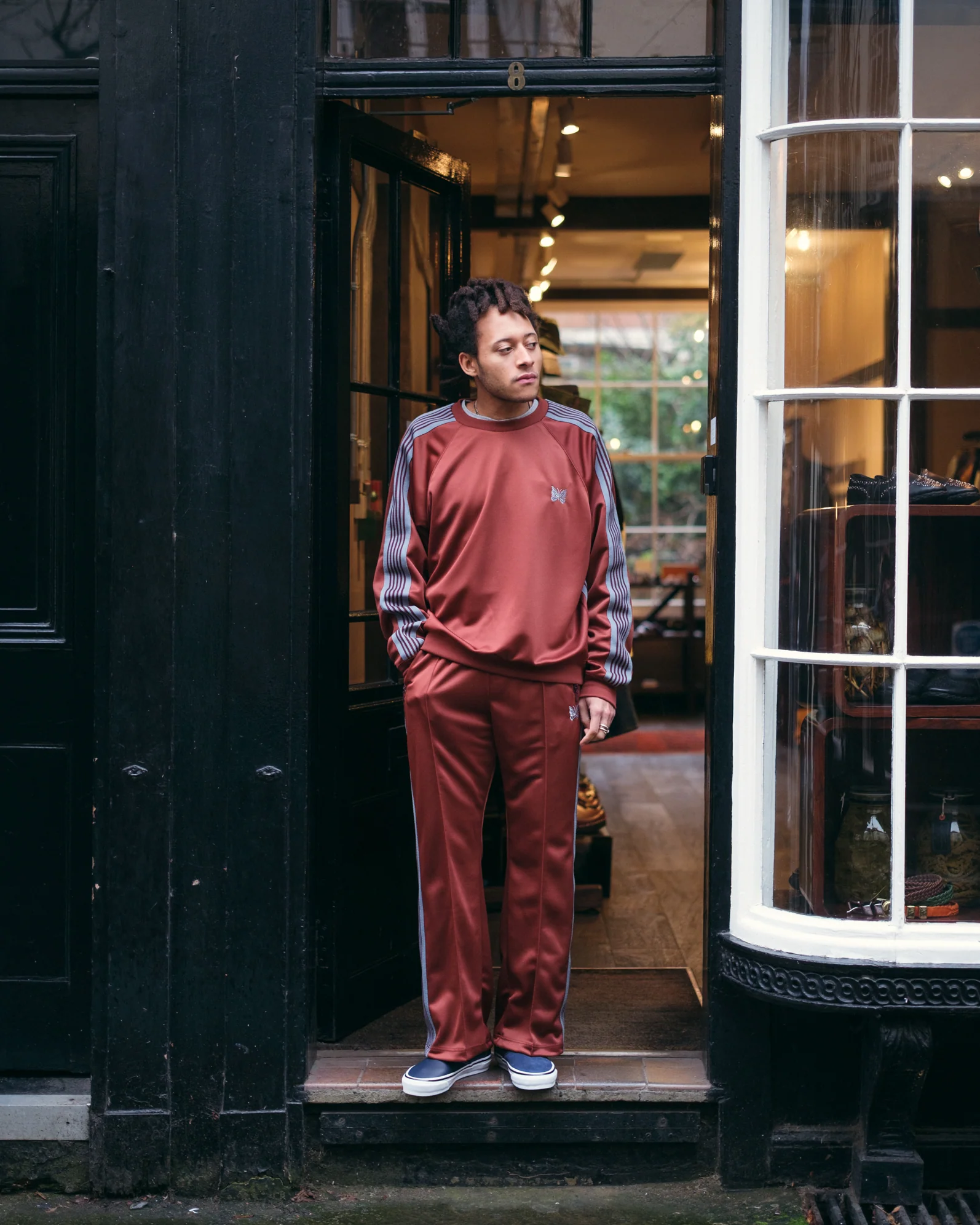 Track Pant – Rust Smooth Polyester - Image 2