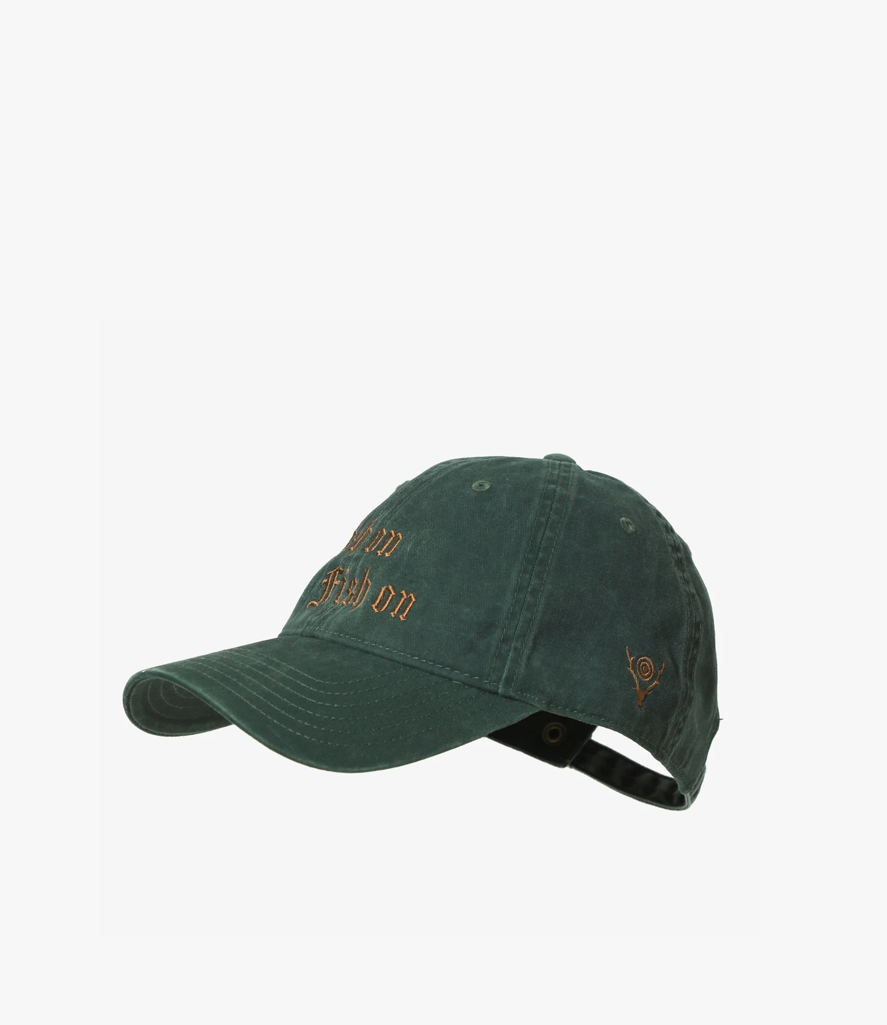 Strap Back Cap – 'Fish On' Embroidery