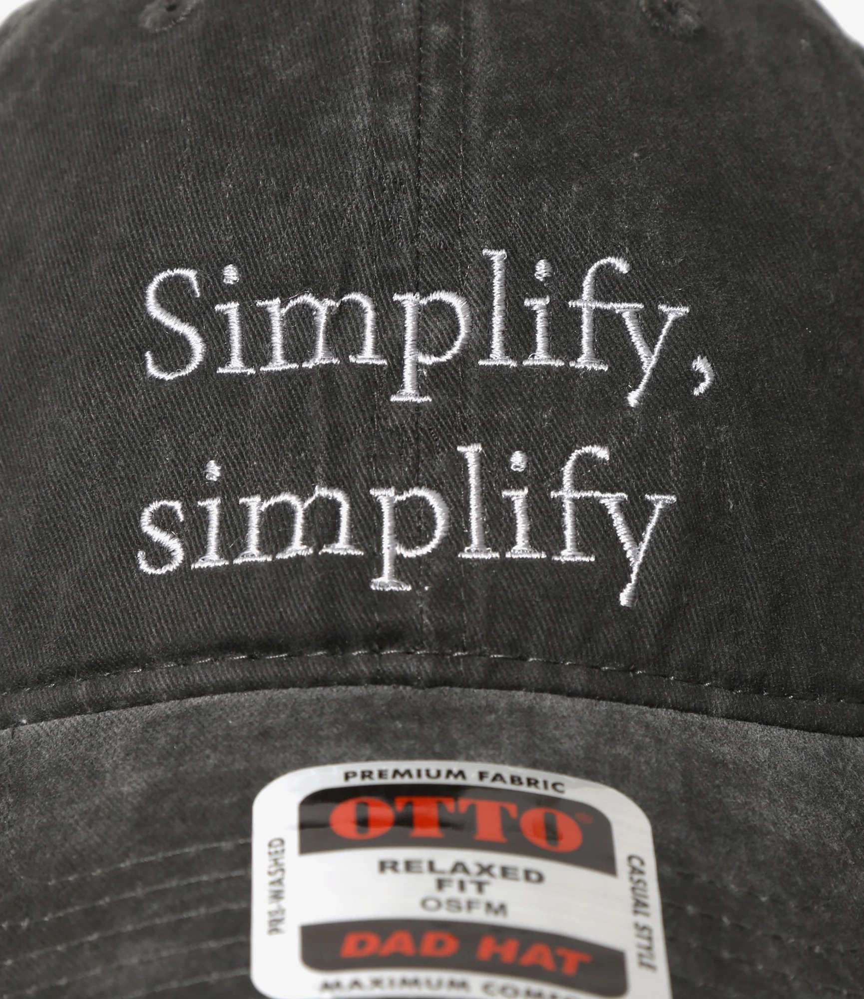 Strap Back Cap – 'Simplify' Embroidery - Image 3