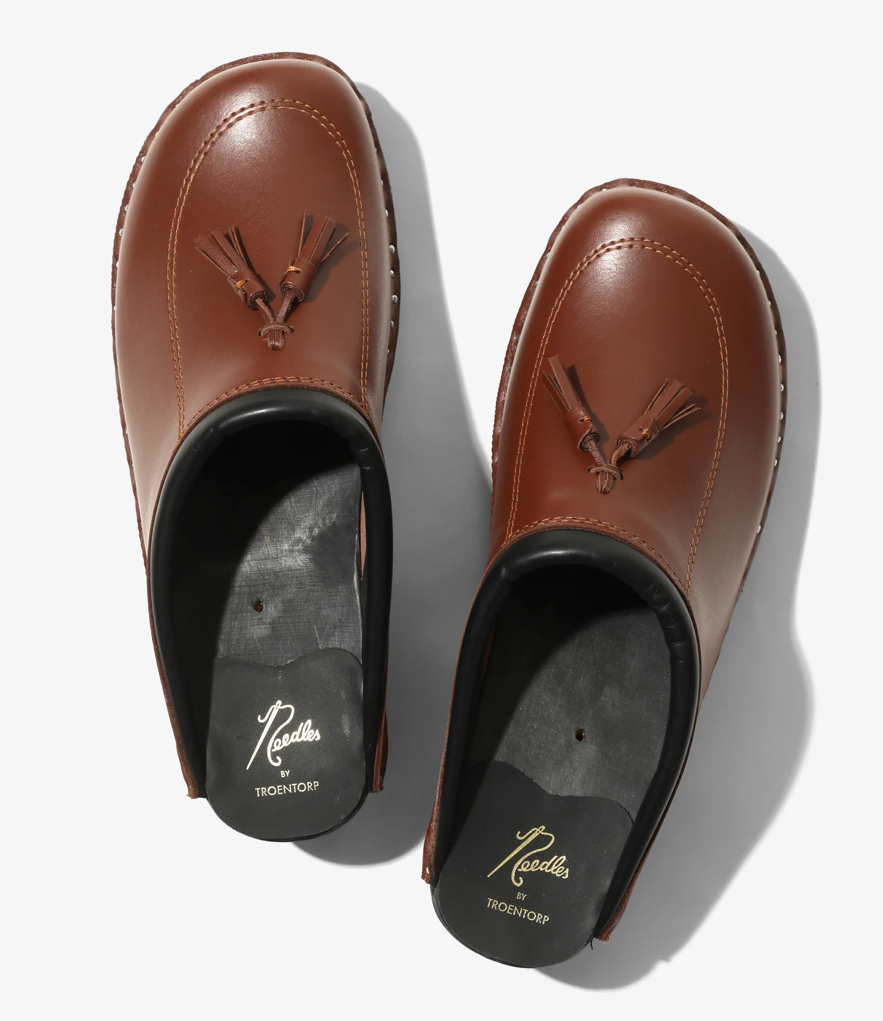 Twin Tassel Clog – Brown Leather - Image 4