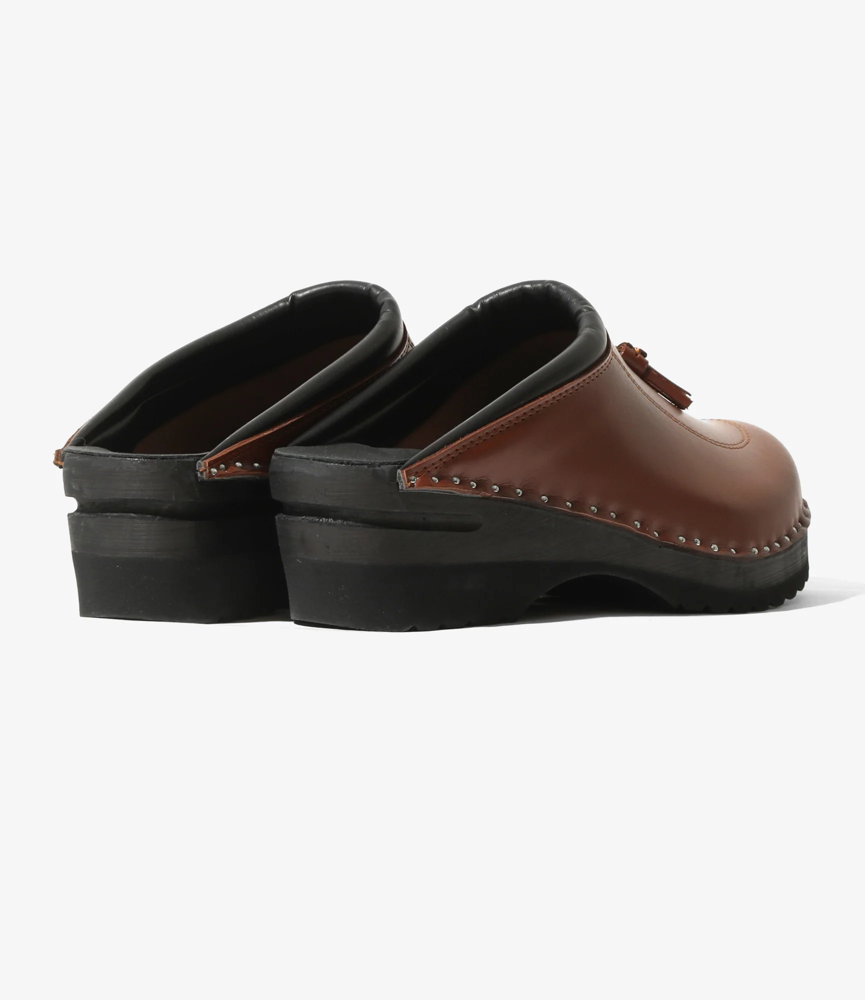 Twin Tassel Clog – Brown Leather - Image 6