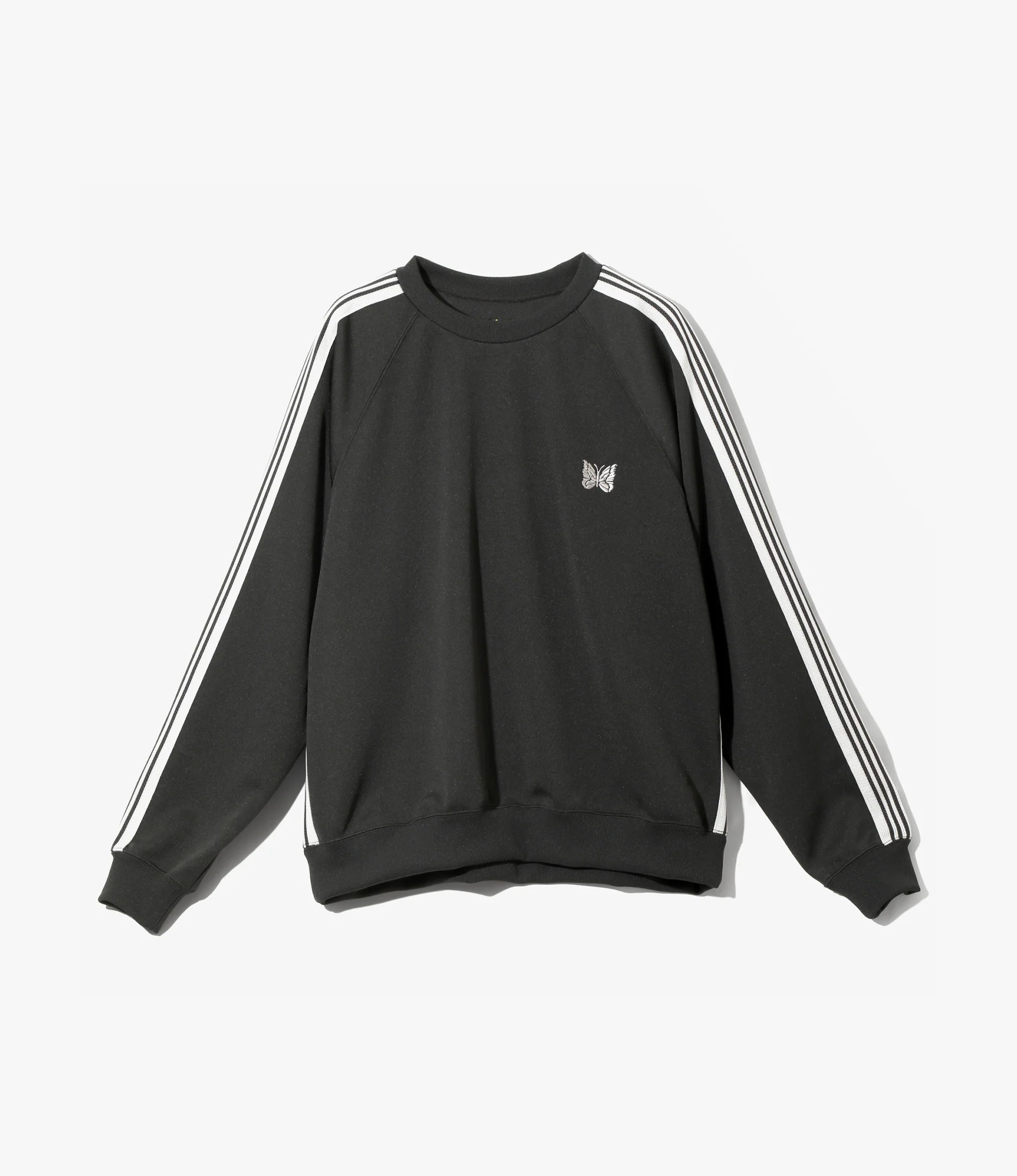 Track Crew Neck Shirt – Charcoal Smooth Polyester