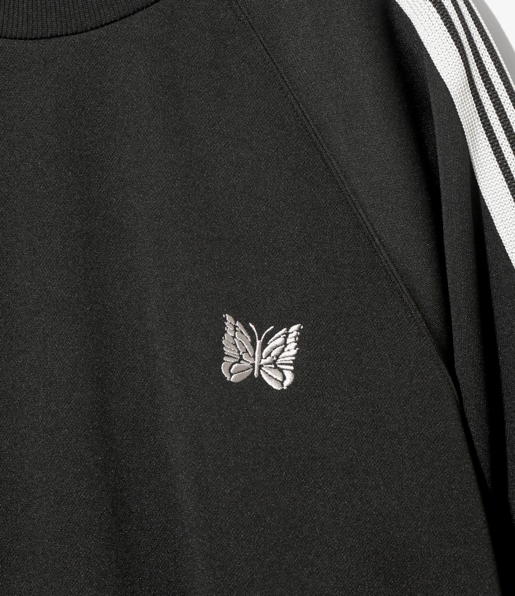 Track Crew Neck Shirt – Charcoal Smooth Polyester - Image 2