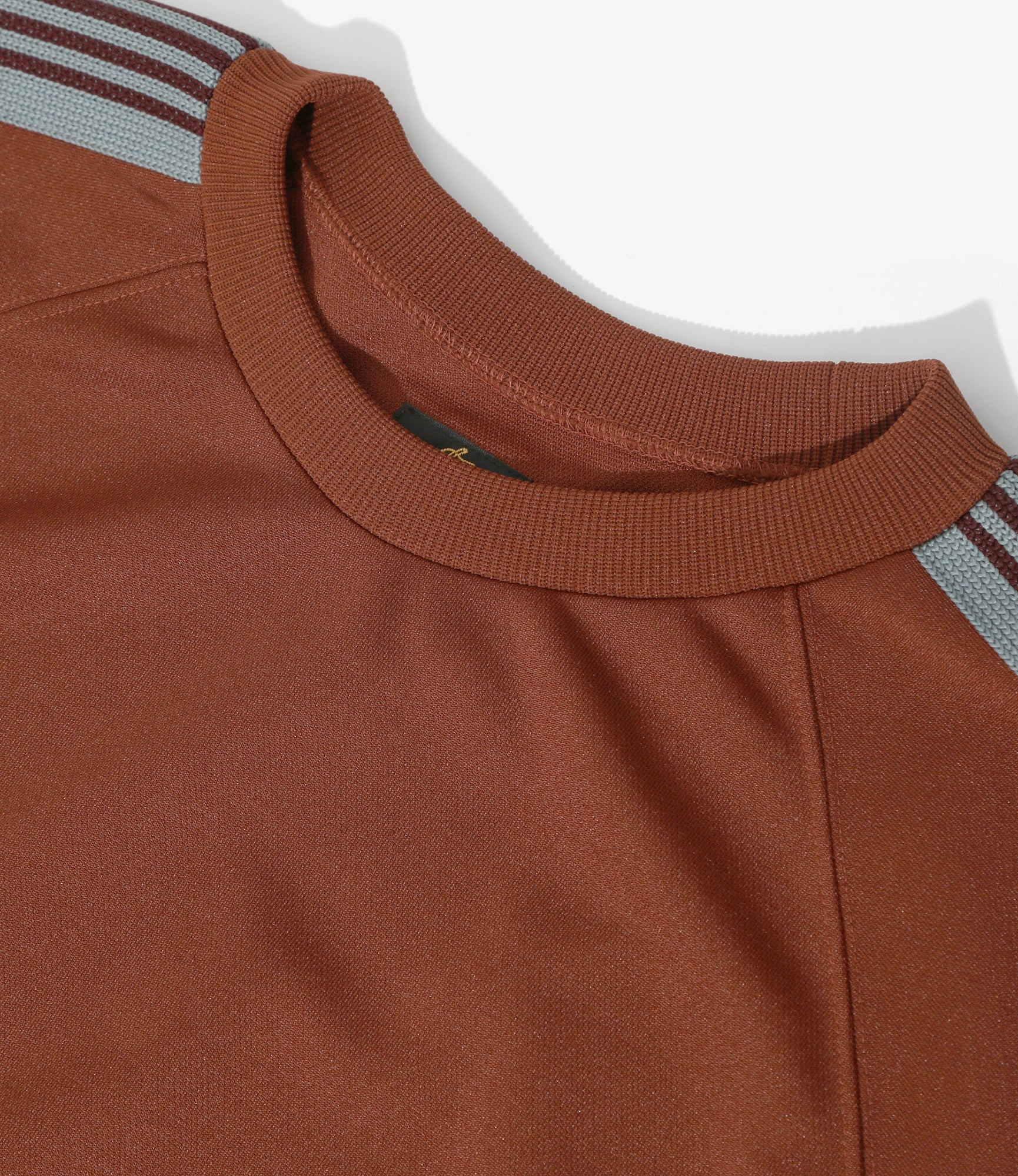 Track Crew Neck Shirt – Rust Smooth Polyester - Image 3