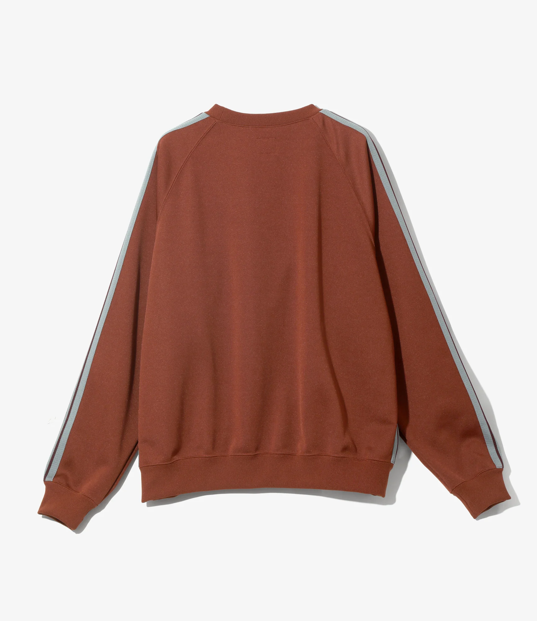 Track Crew Neck Shirt – Rust Smooth Polyester - Image 4