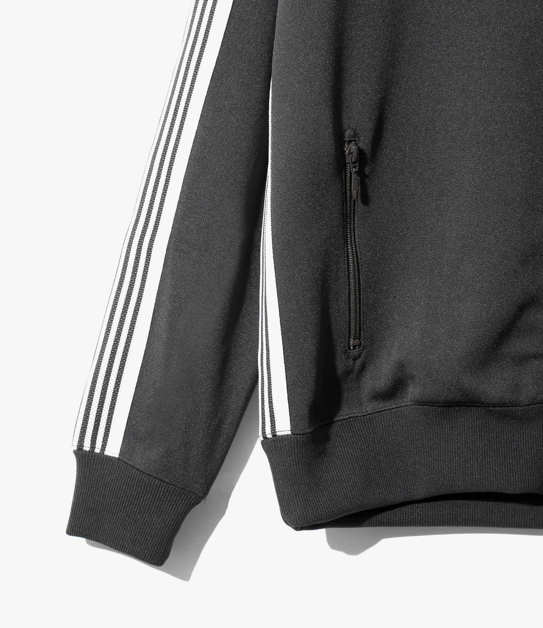 Track Jacket – Charcoal Smooth Polyester - Image 3