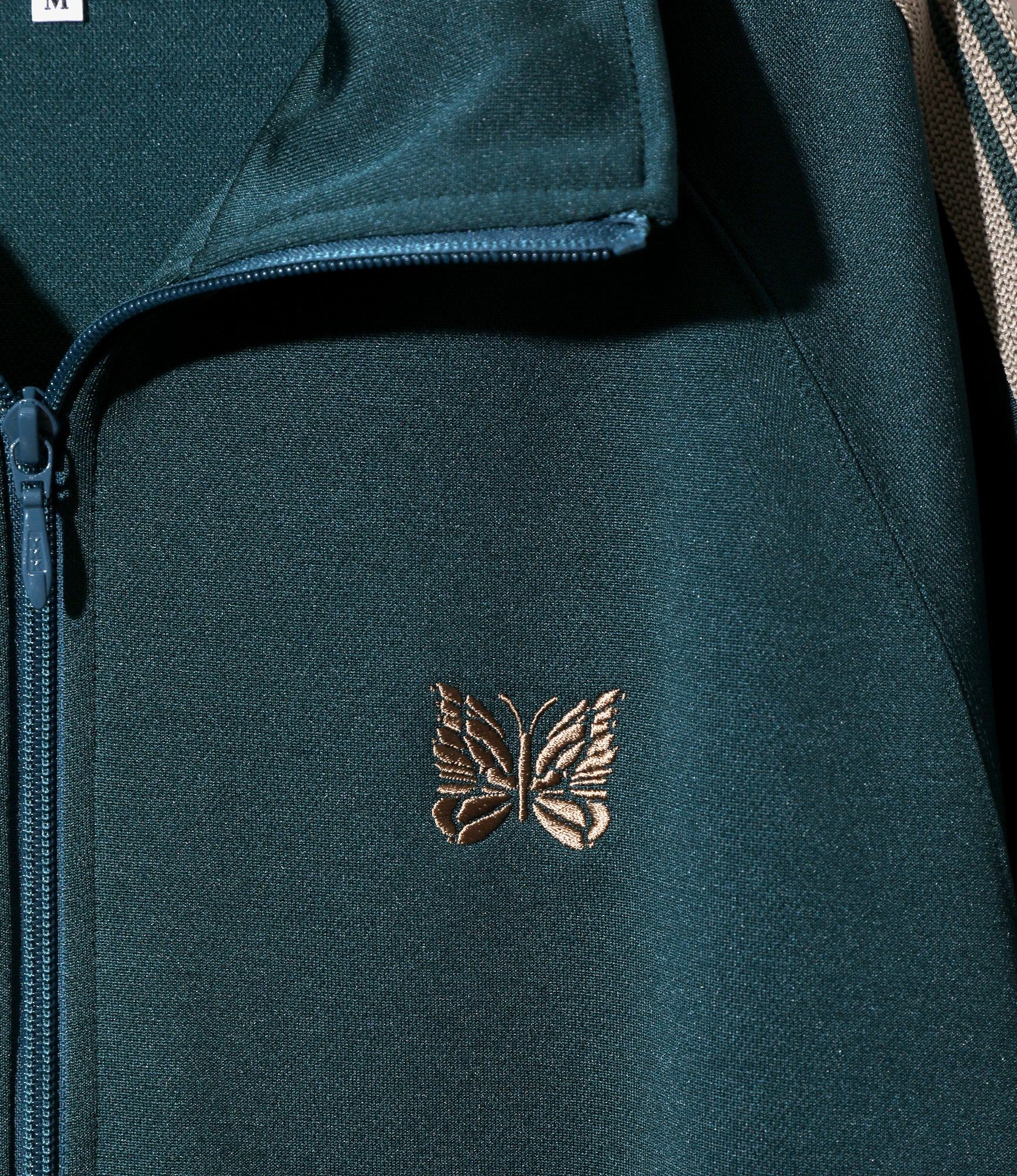 Track Jacket – Green Smooth Polyester - Image 2