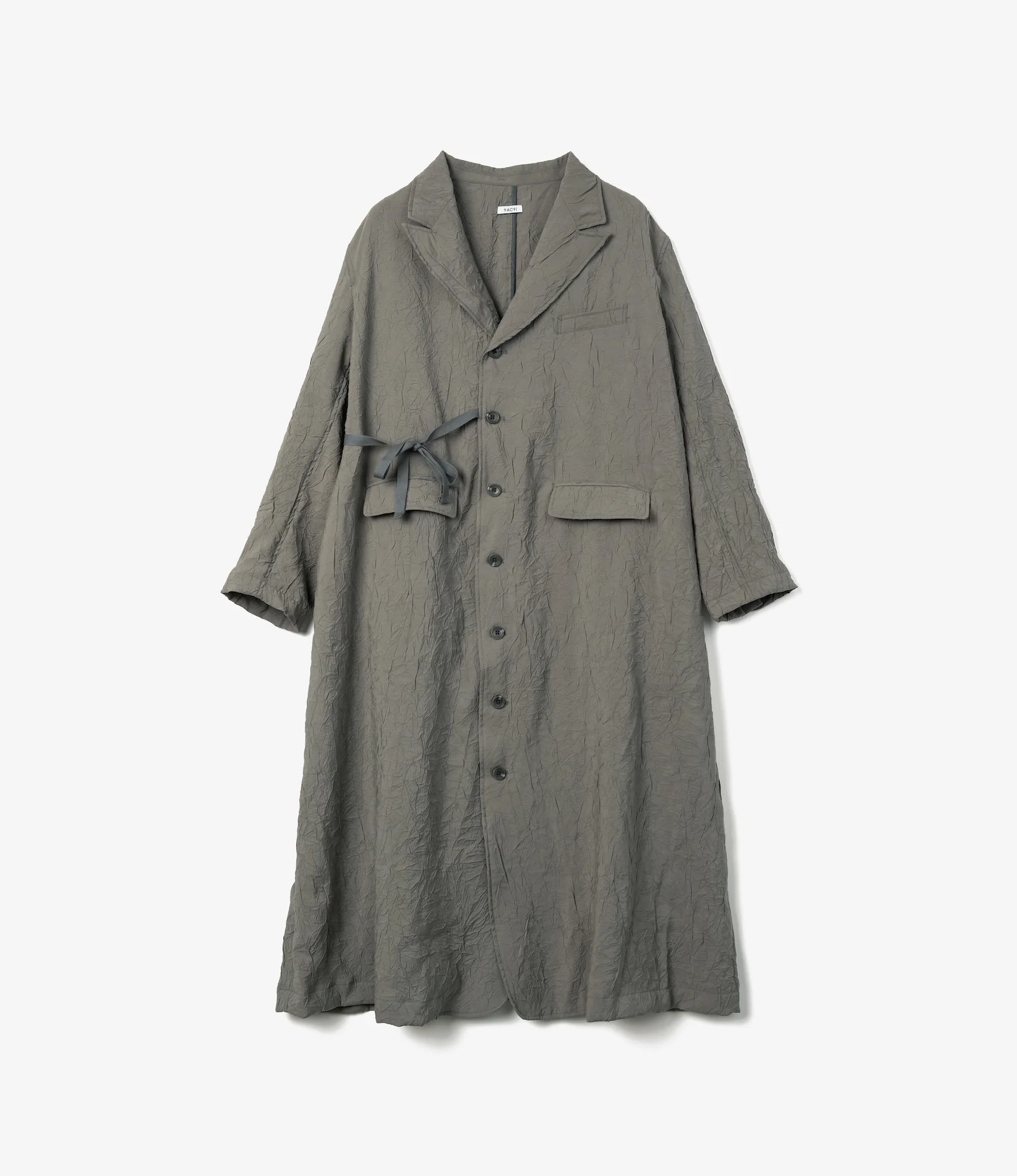 Tux Dress – Grey Crushed Modal