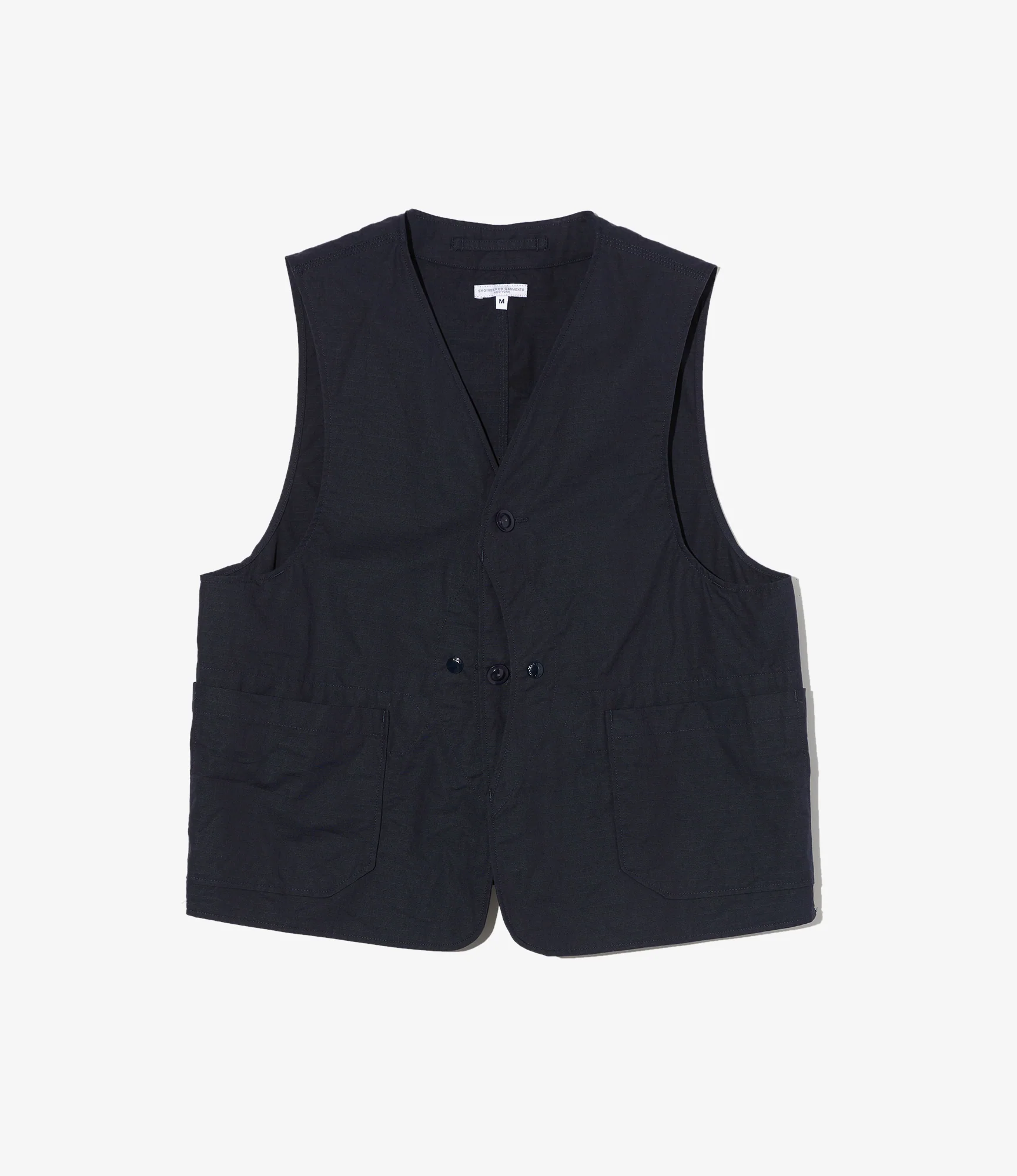 Upland Vest – Dark Navy Ripstop Cotton