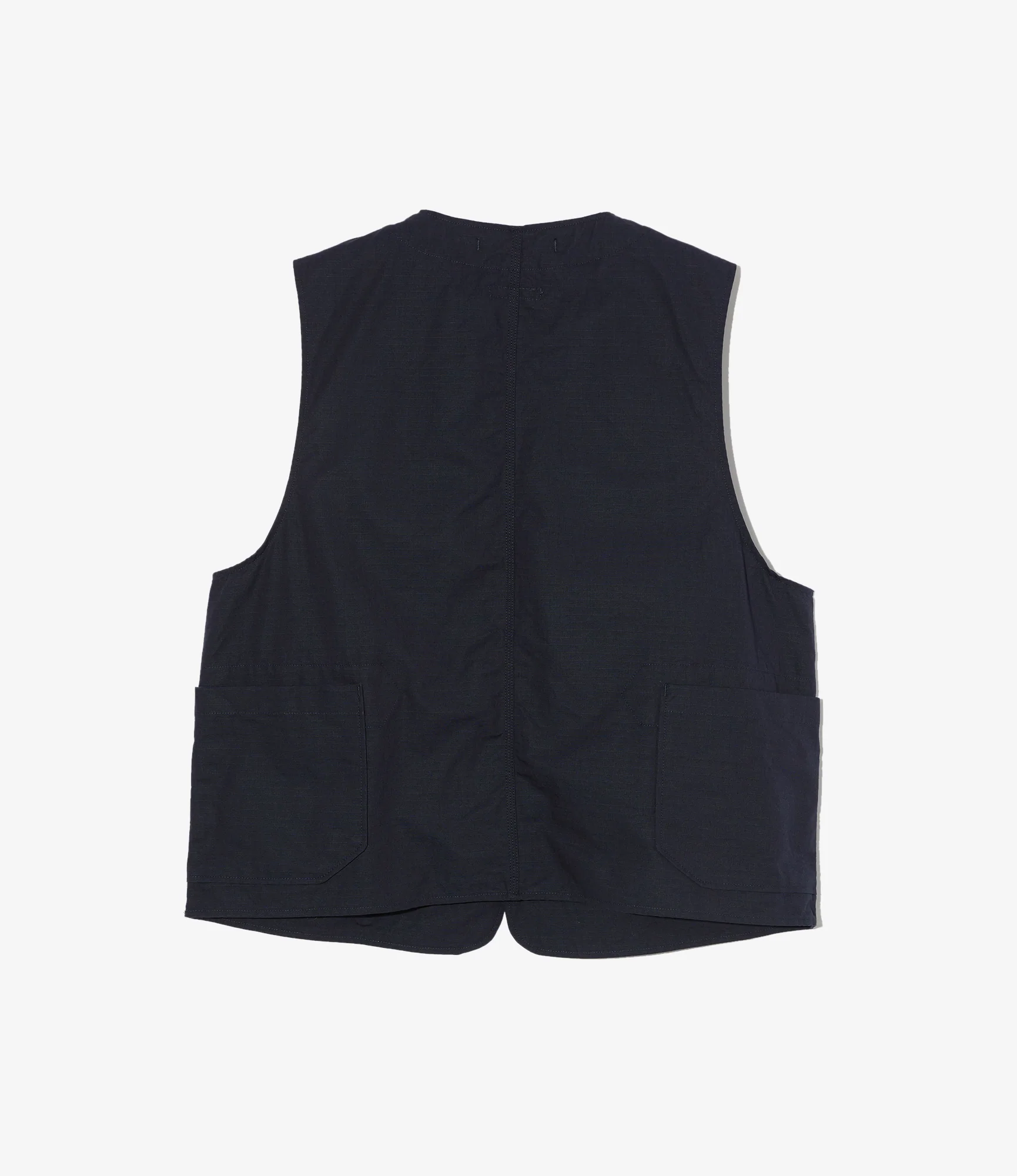 Upland Vest – Dark Navy Ripstop Cotton - Image 2