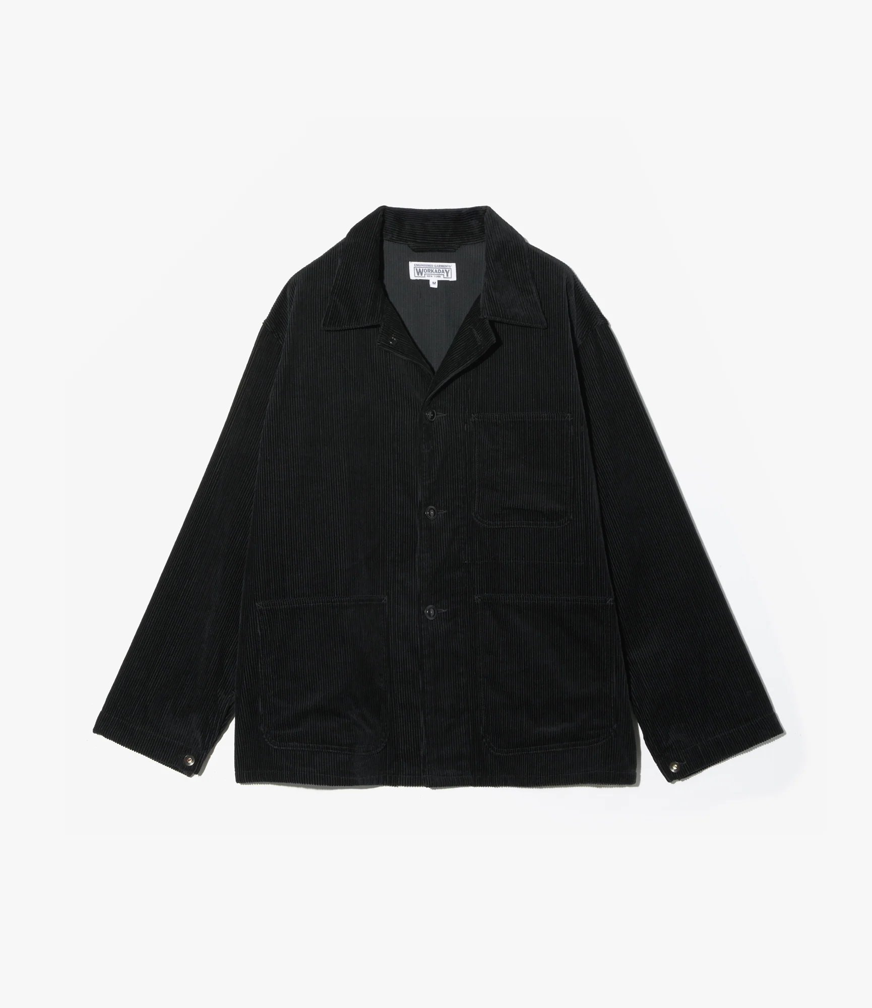 Utility Jacket – Black 8W Corduroy
