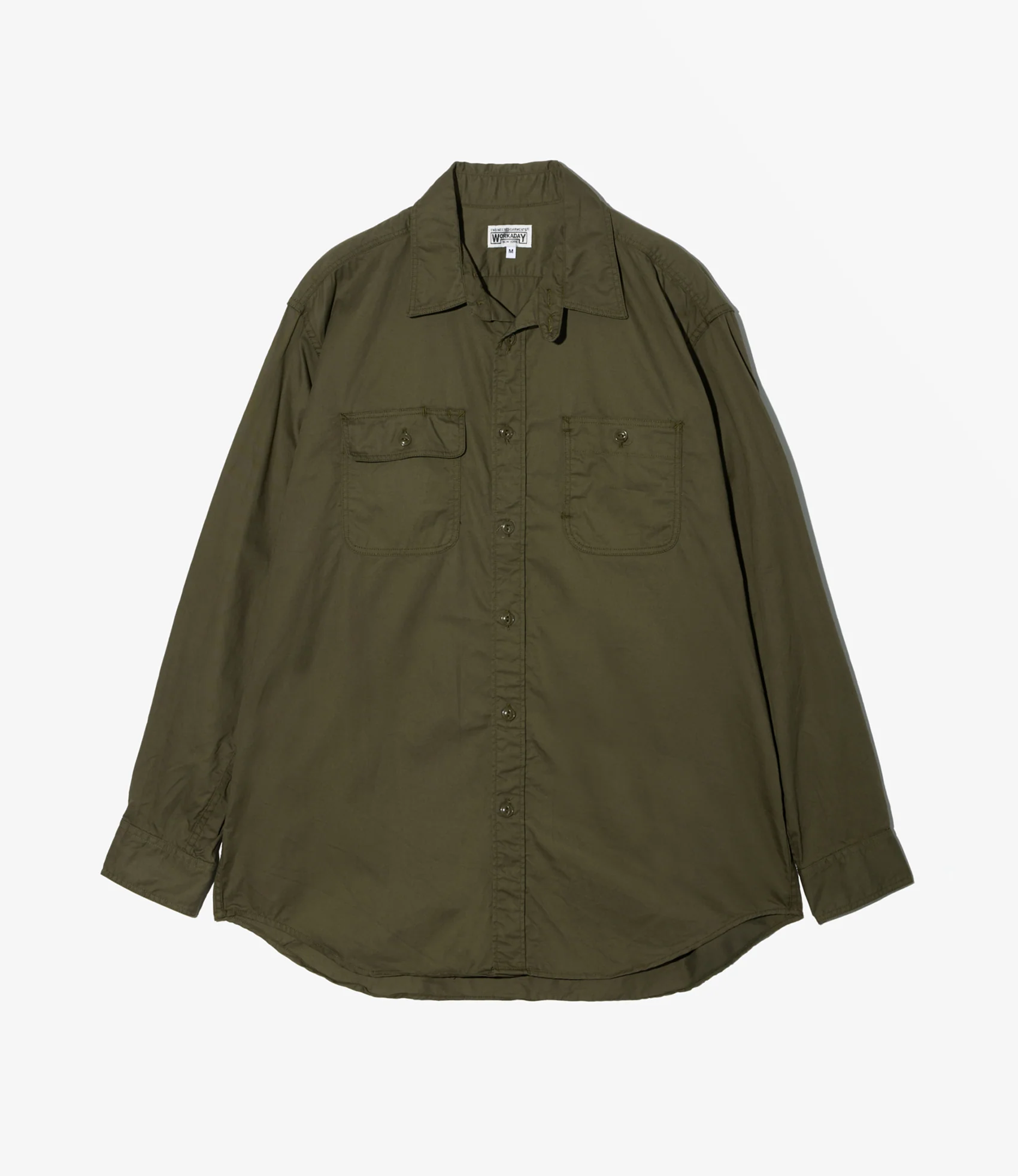 Utility Shirt – Olive Sanded Micro Twill