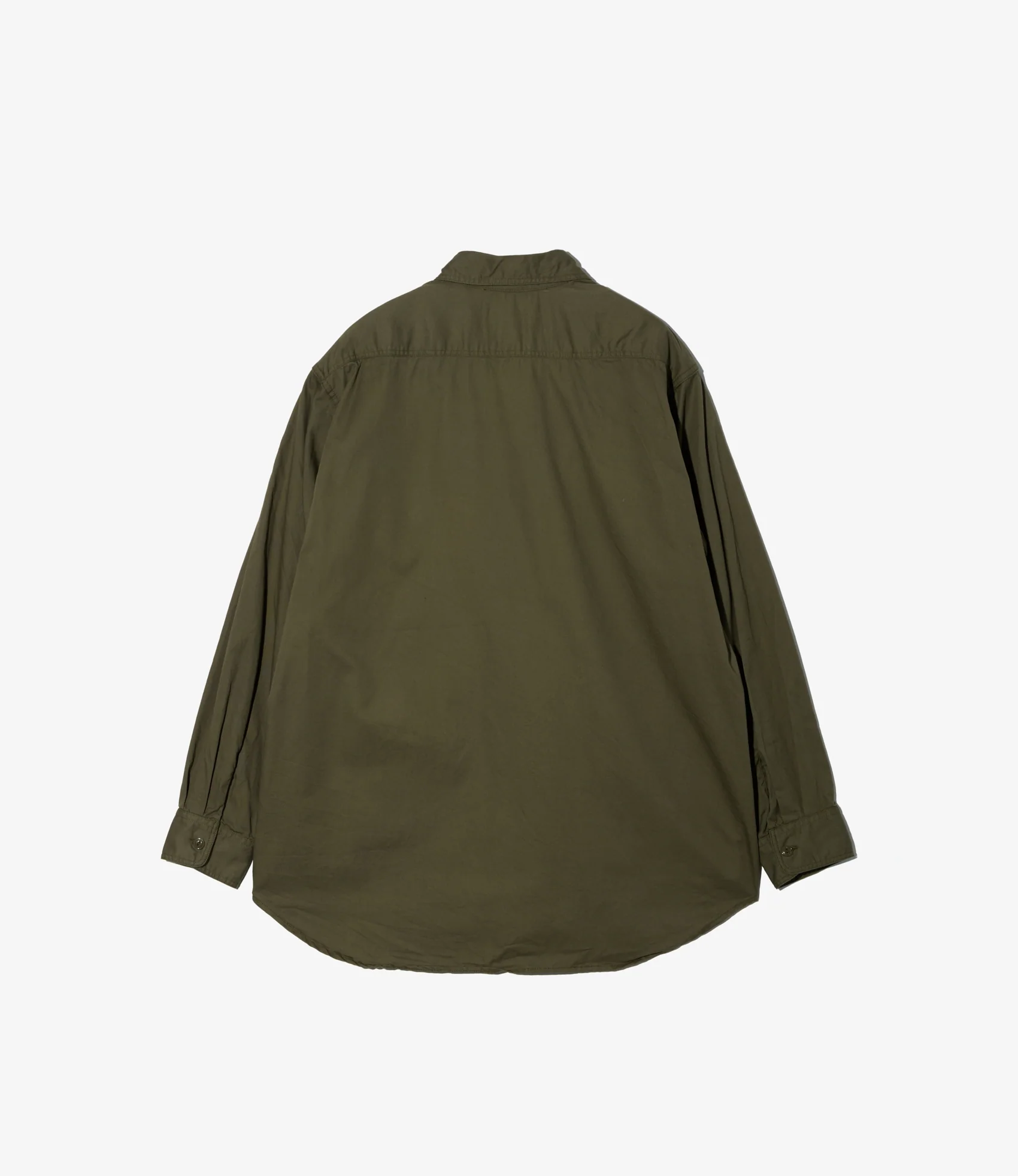 Utility Shirt – Olive Sanded Micro Twill - Image 3